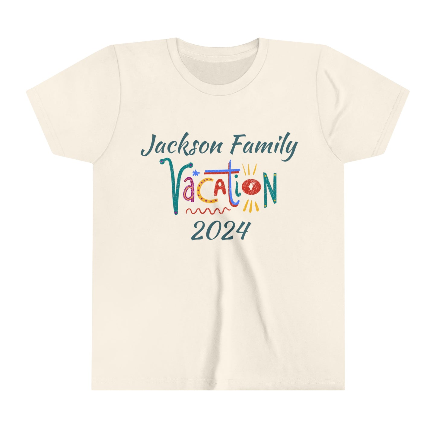 Family Vacation Youth Short Sleeve Tee