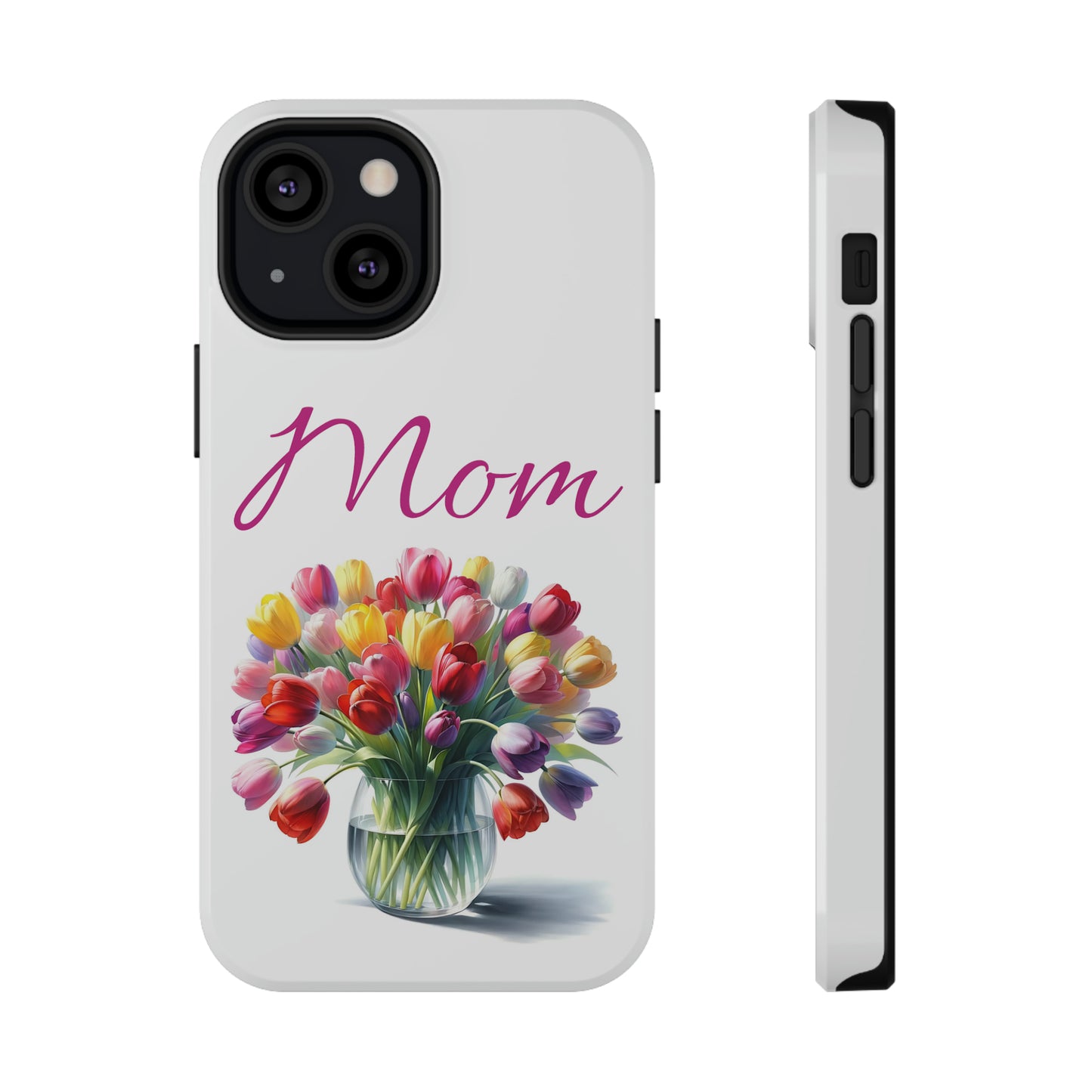 Impact-Resistant Cases- Multi color tulips for Mom