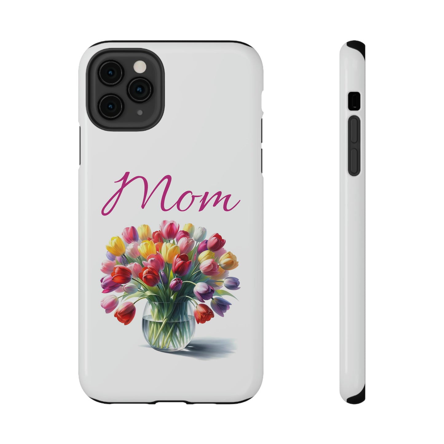 Impact-Resistant Cases- Multi color tulips for Mom