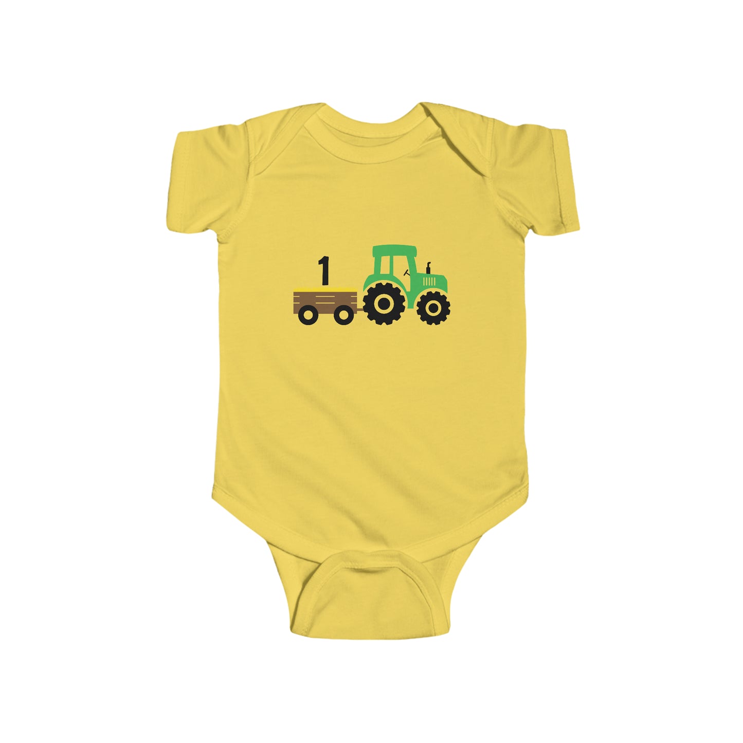 Infant Fine Jersey Bodysuit- Tractor 1st Birthday