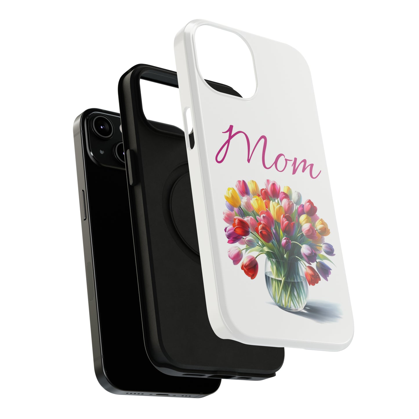 Impact-Resistant Cases- Multi color tulips for Mom