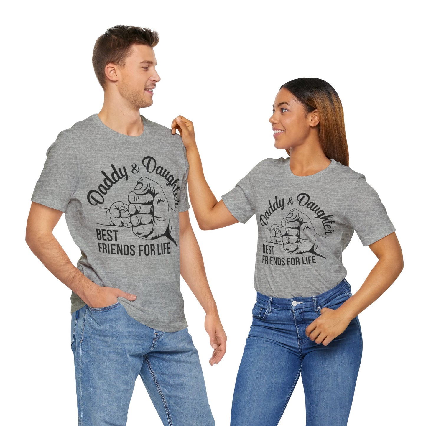 Unisex Jersey Short Sleeve Tee- Daddy and daughter best friends