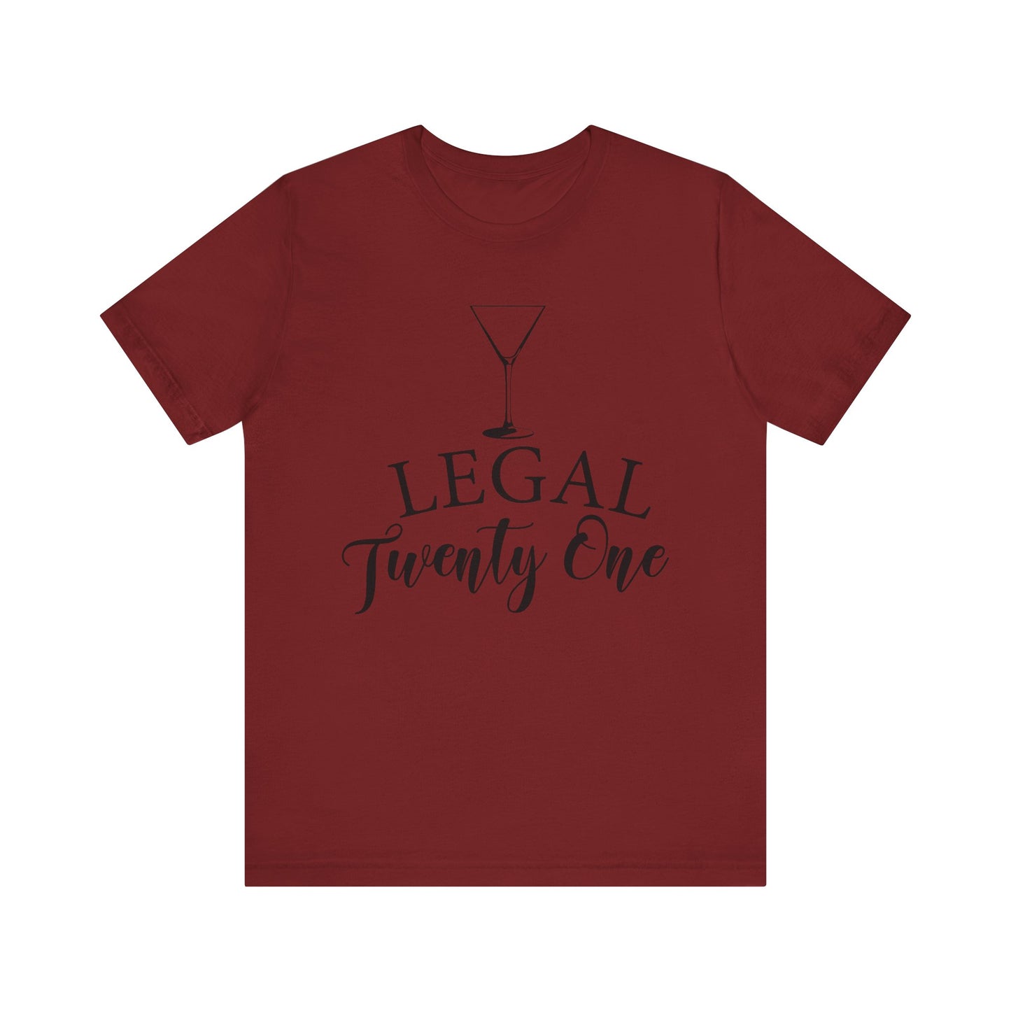 Unisex Jersey Short Sleeve Tee- Legal 21