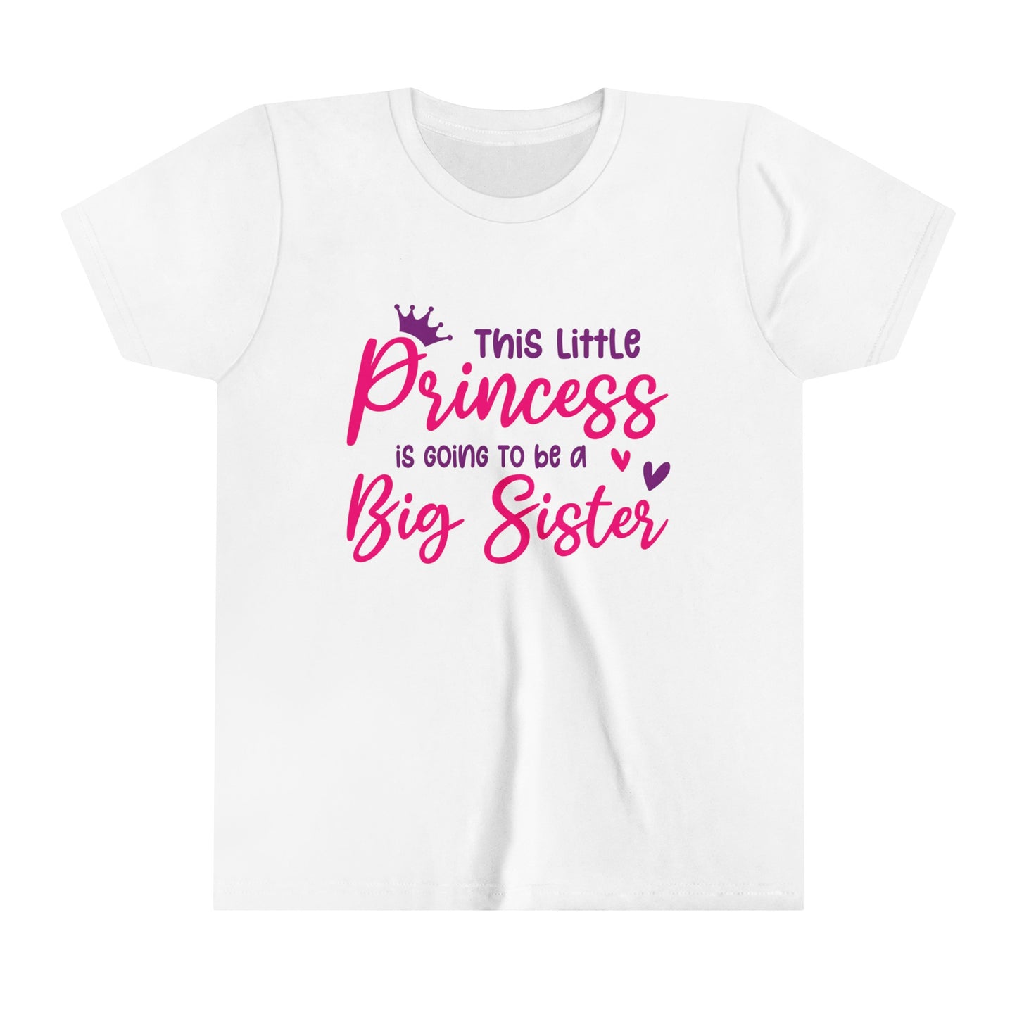 Youth Short Sleeve Tee Princess to Big Sister