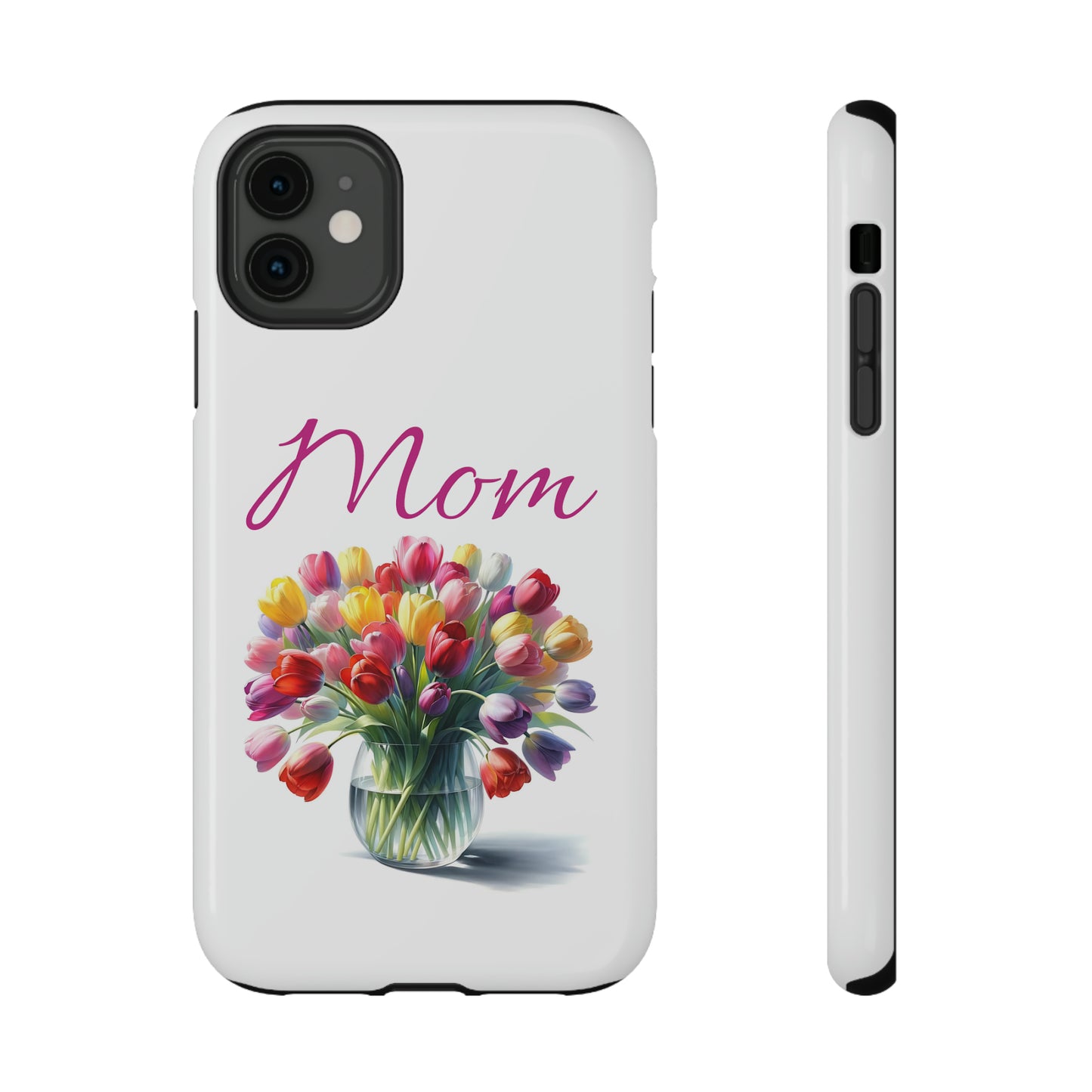 Impact-Resistant Cases- Multi color tulips for Mom