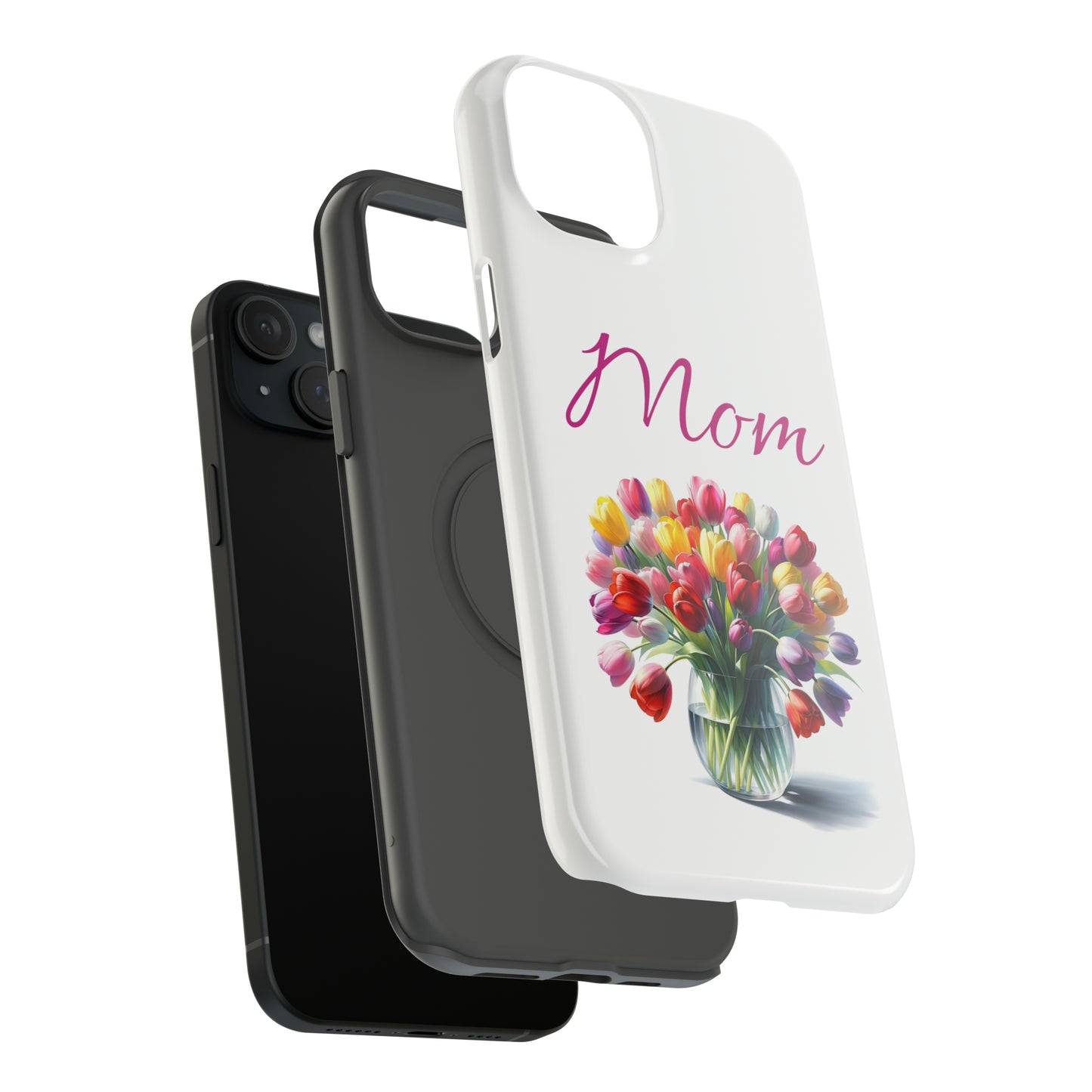 Impact-Resistant Cases- Multi color tulips for Mom