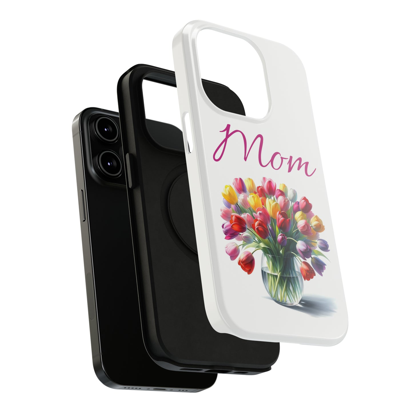 Impact-Resistant Cases- Multi color tulips for Mom