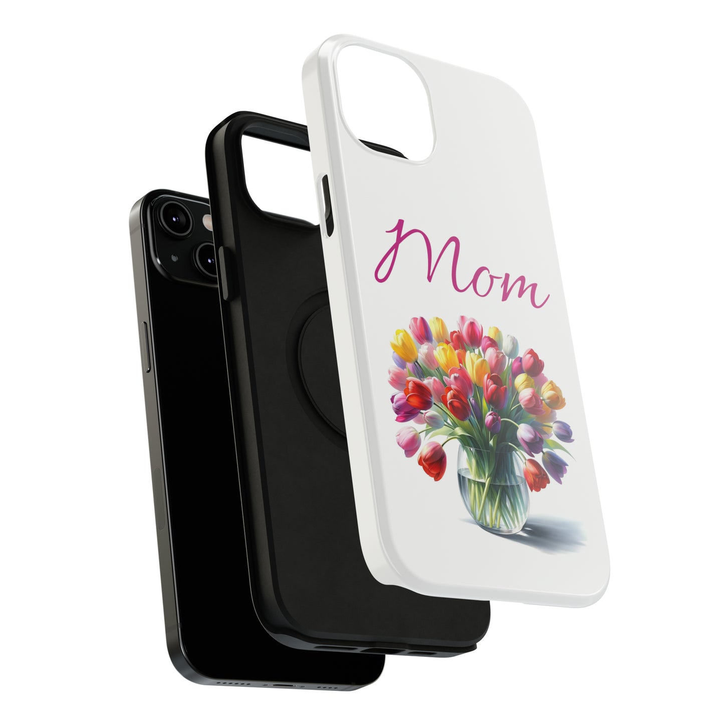 Impact-Resistant Cases- Multi color tulips for Mom