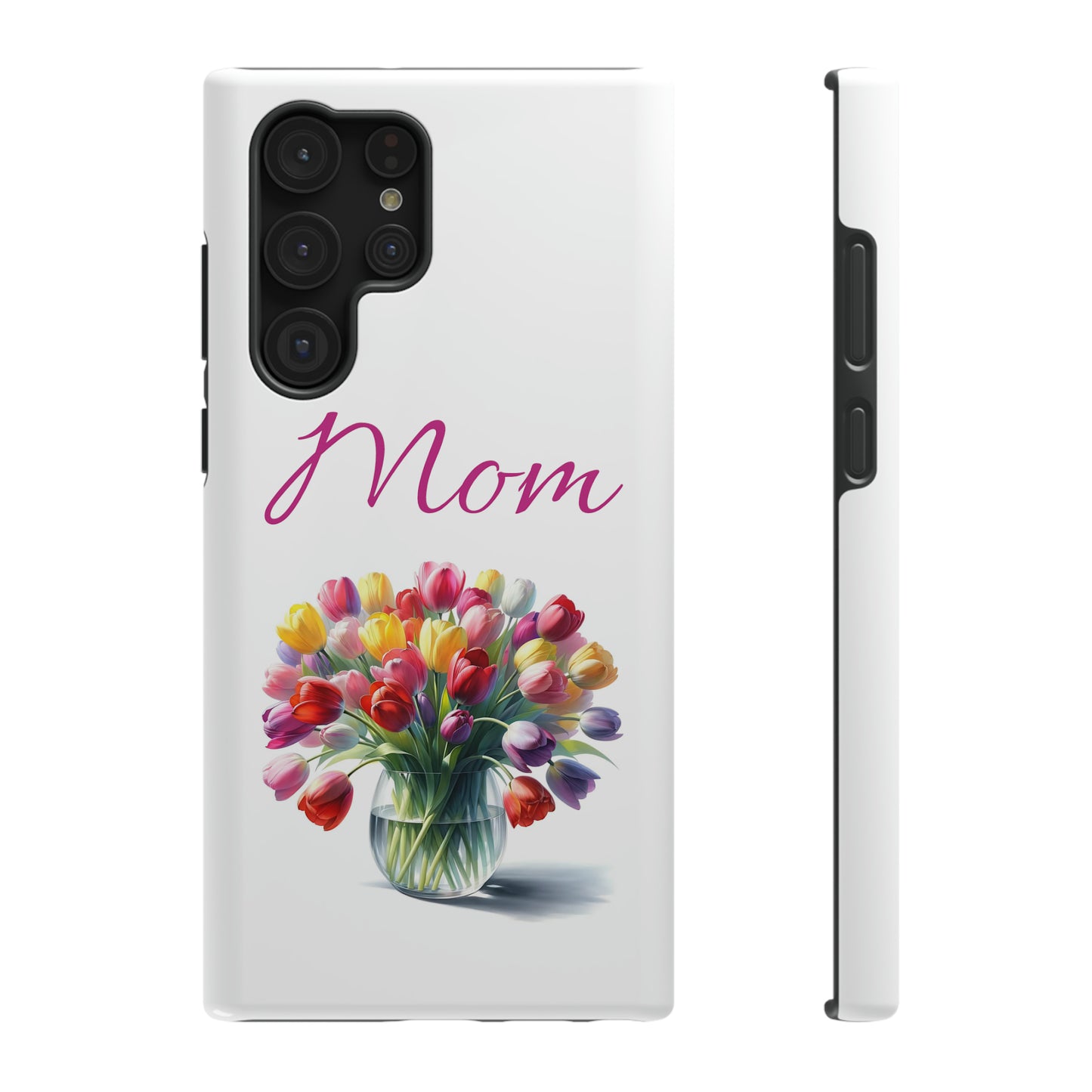 Impact-Resistant Cases- Multi color tulips for Mom