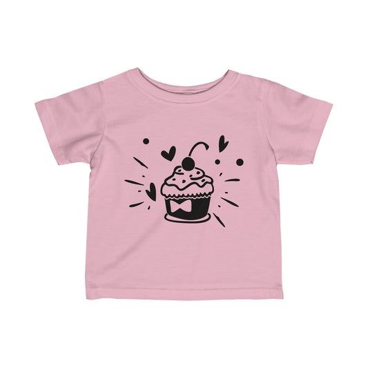 Infant Fine Jersey Tee-Cupcake