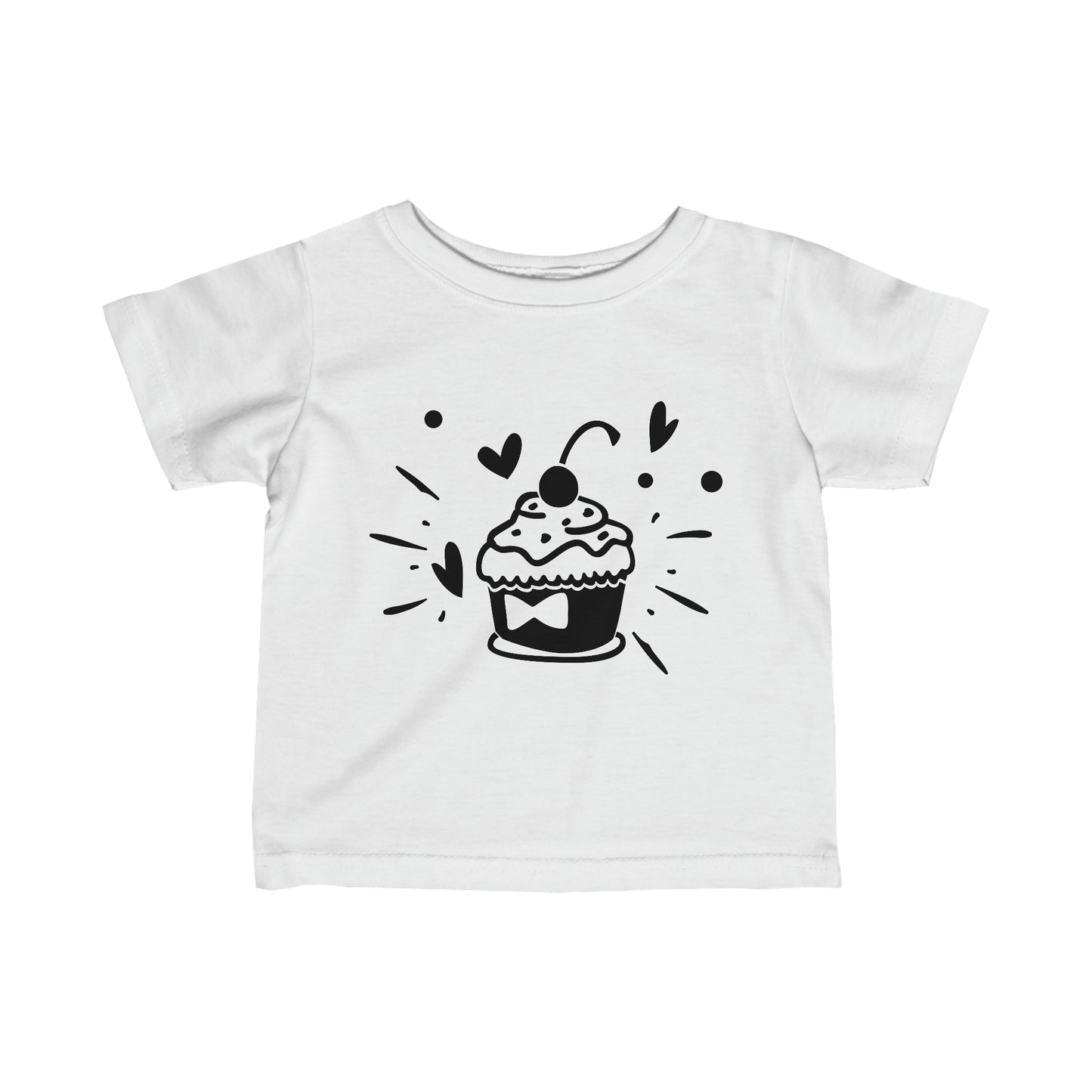 Infant Fine Jersey Tee-Cupcake