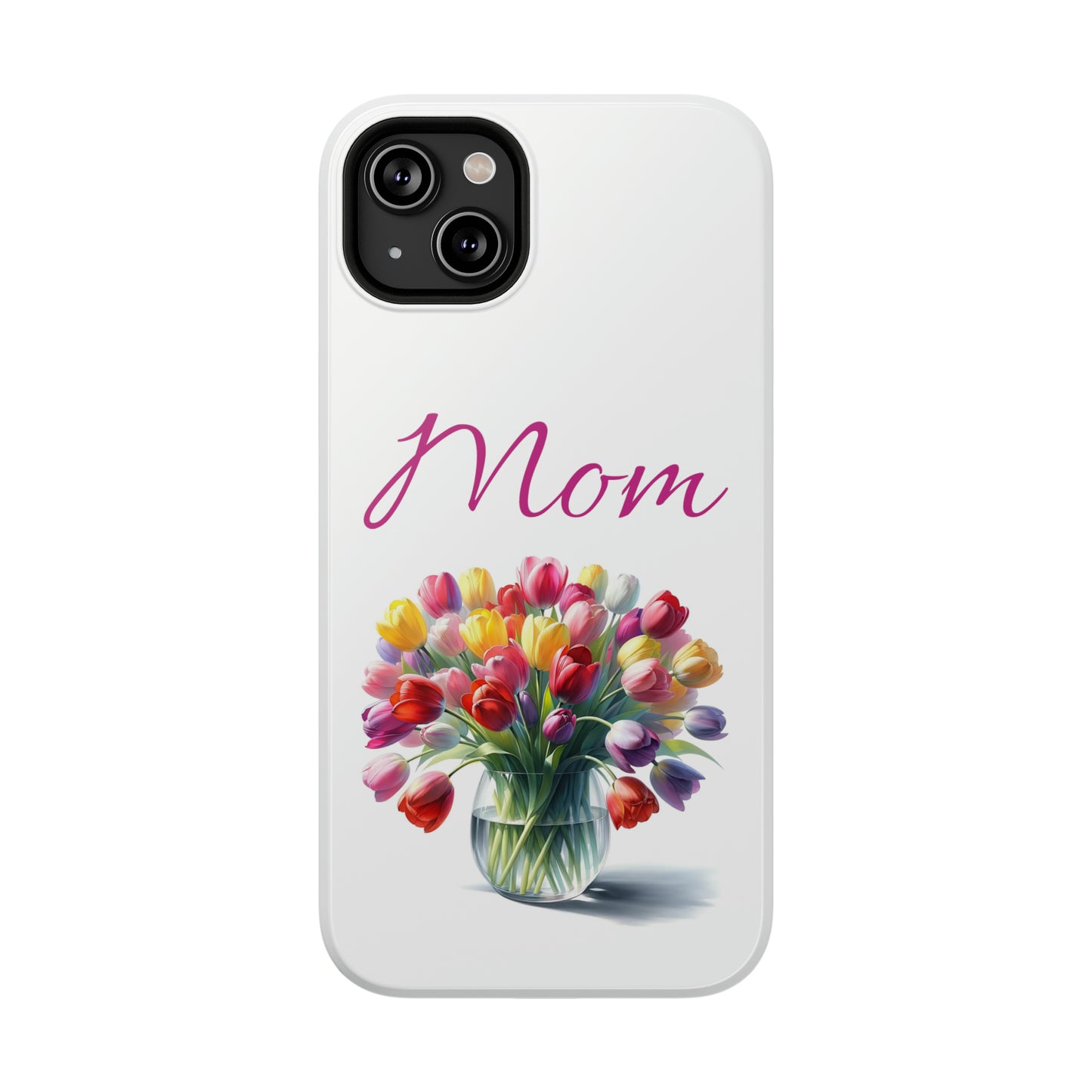 Impact-Resistant Cases- Multi color tulips for Mom