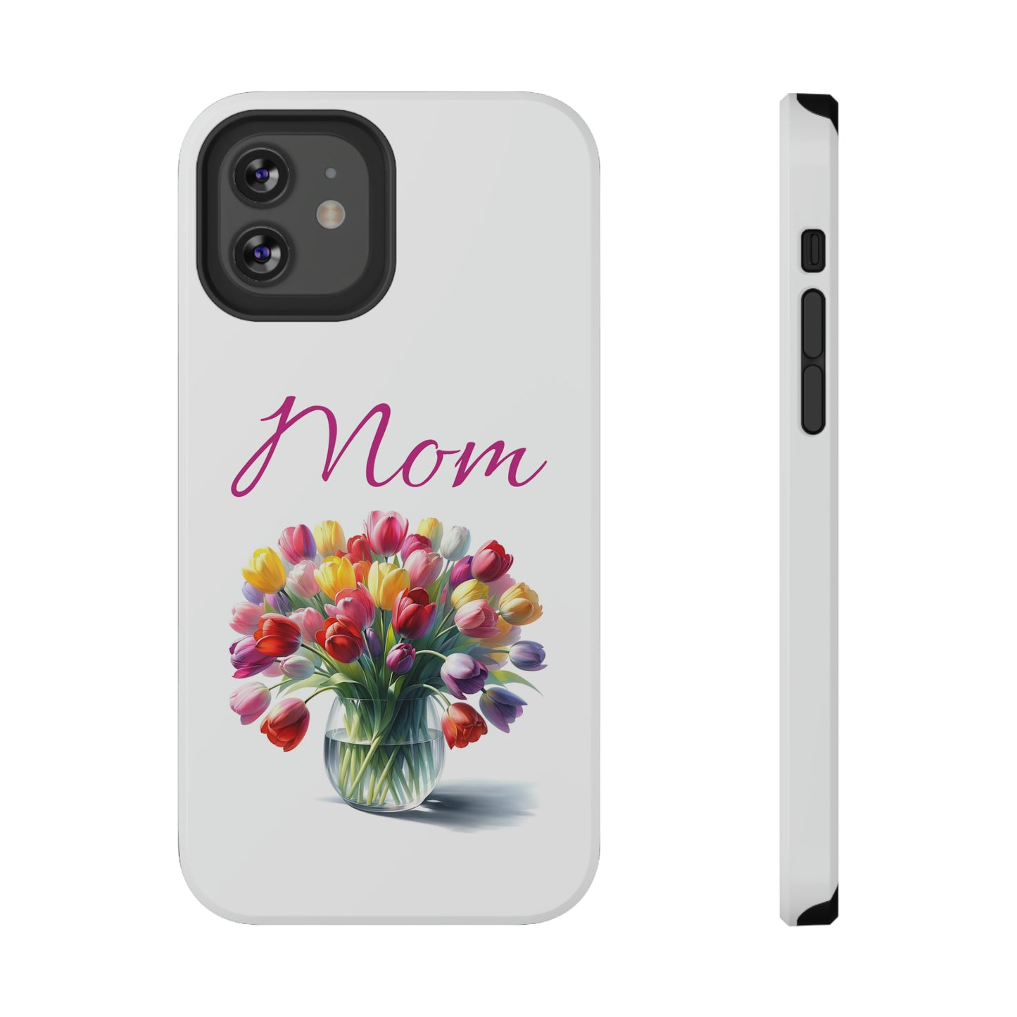 Impact-Resistant Cases- Multi color tulips for Mom