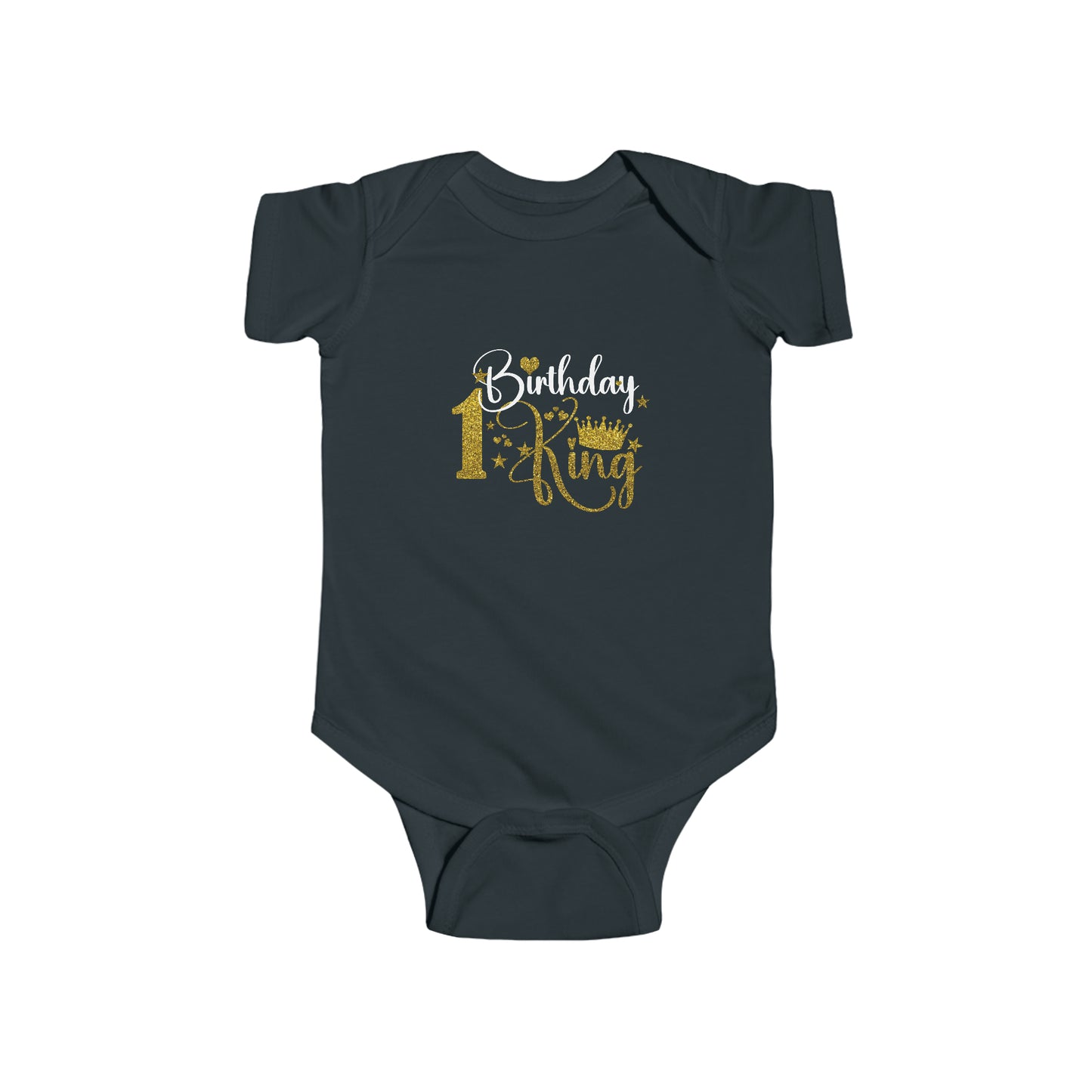 Infant Fine Jersey Bodysuit- 1st Birthday King