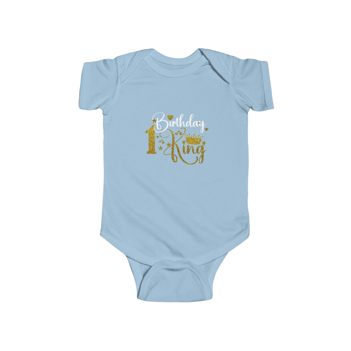 Infant Fine Jersey Bodysuit- 1st Birthday King