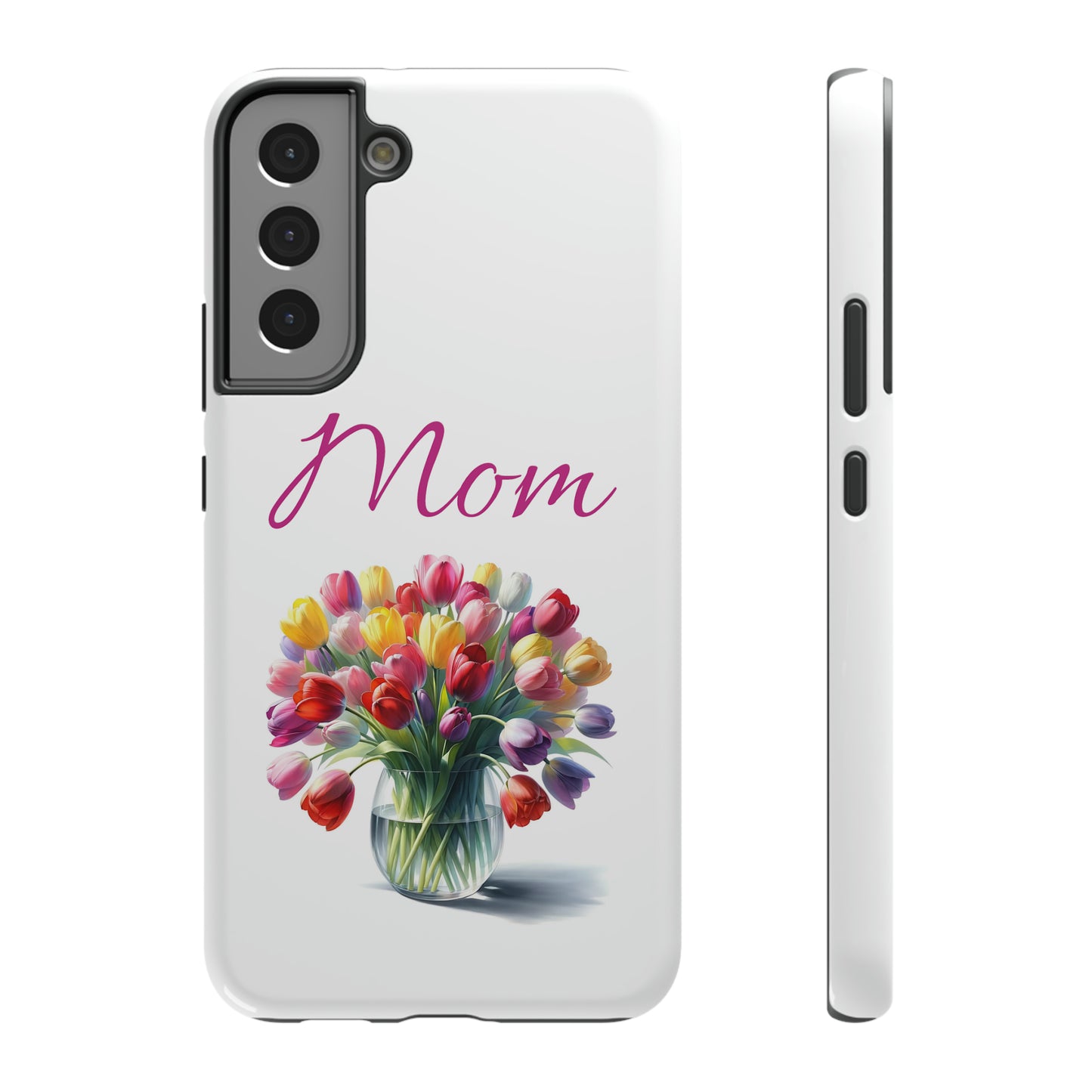 Impact-Resistant Cases- Multi color tulips for Mom