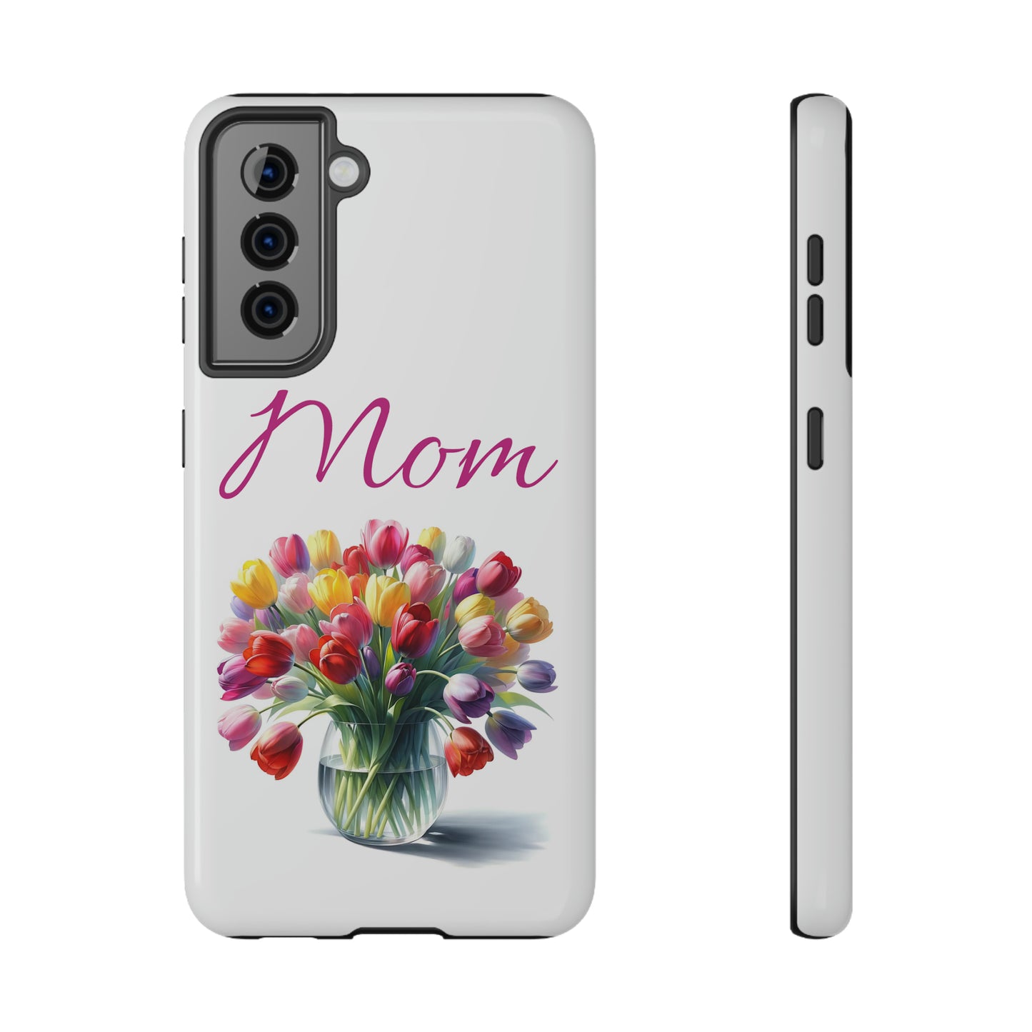 Impact-Resistant Cases- Multi color tulips for Mom