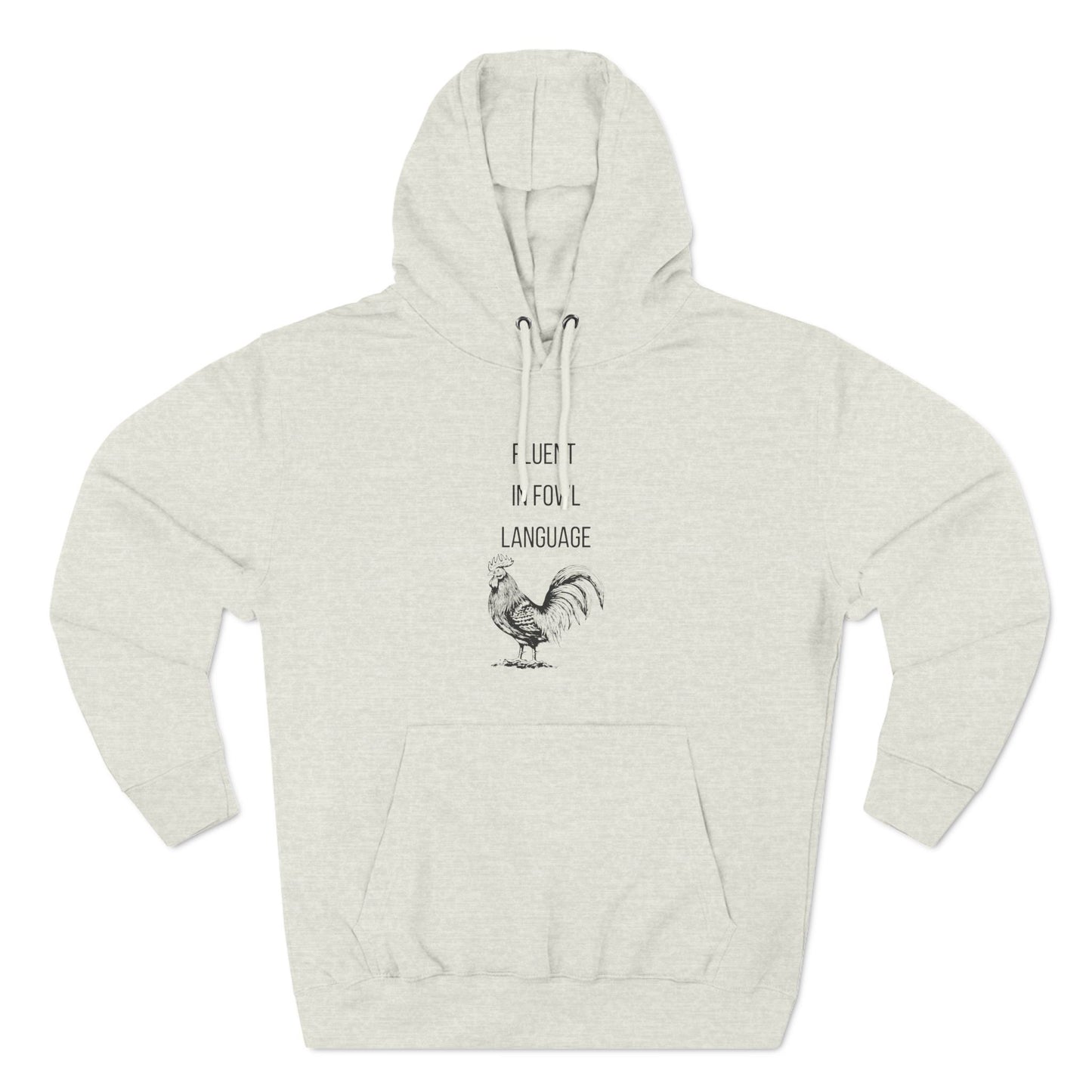 Three-Panel Fleece Hoodie