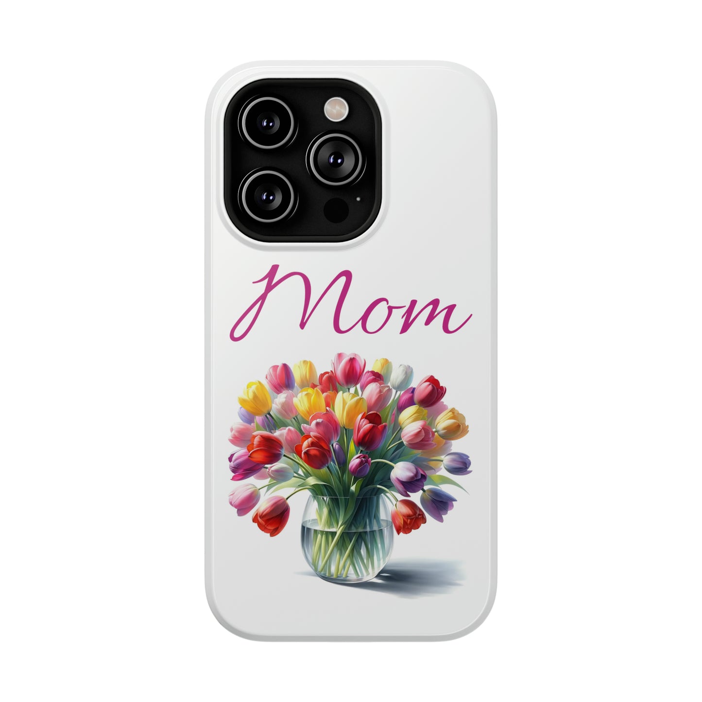 Impact-Resistant Cases- Multi color tulips for Mom