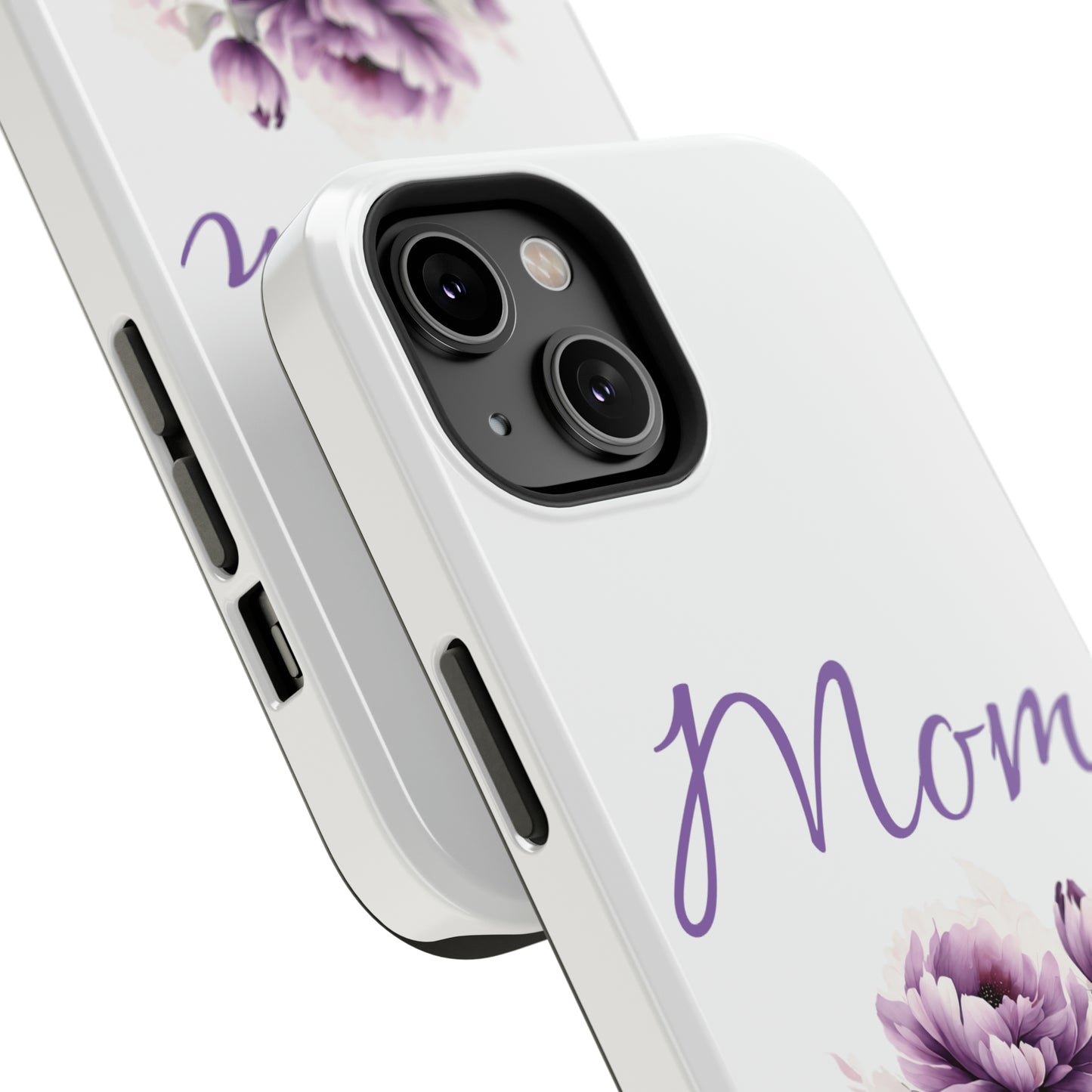 Impact-Resistant Cases- Pink and purple flowers for Mom