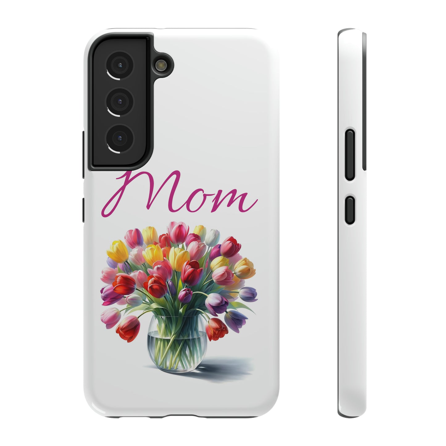 Impact-Resistant Cases- Multi color tulips for Mom