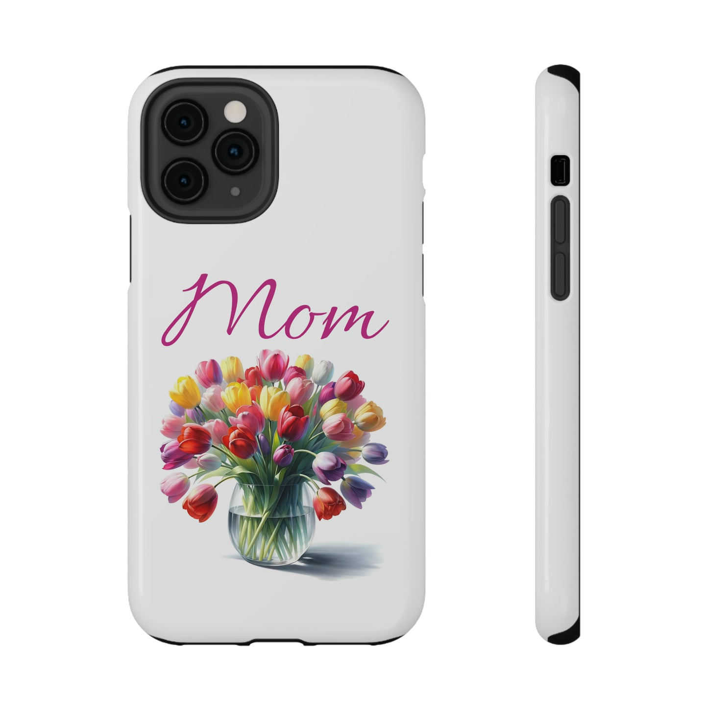 Impact-Resistant Cases- Multi color tulips for Mom