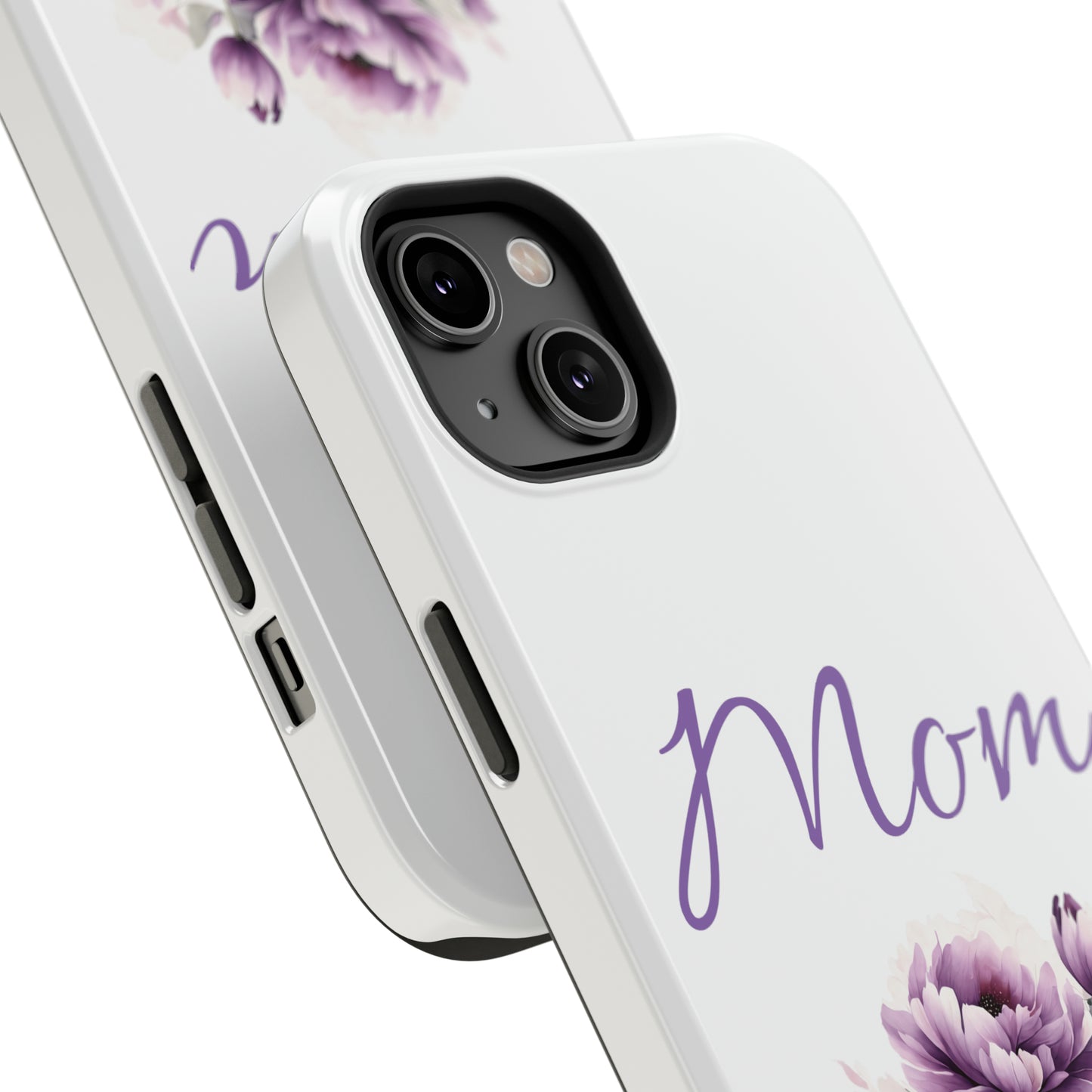 Impact-Resistant Cases- Pink and purple flowers for Mom