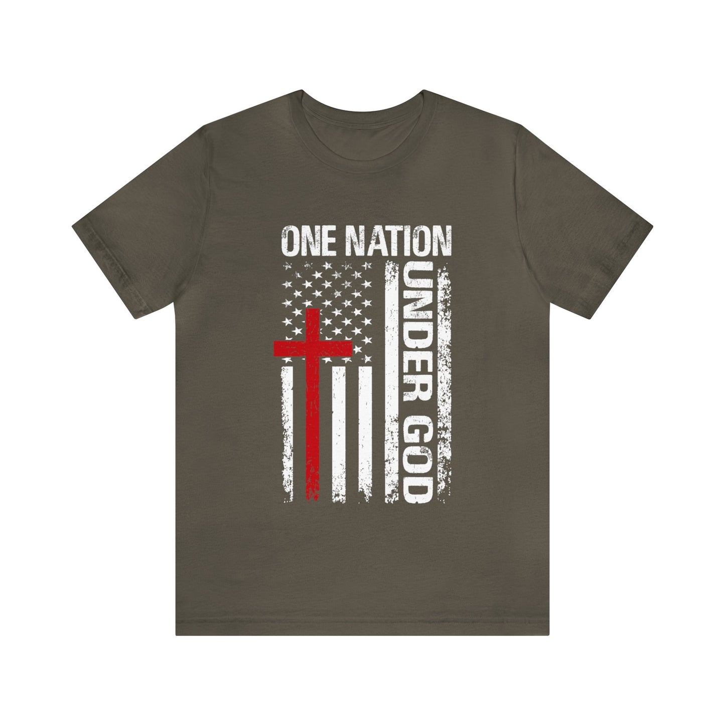 Unisex Jersey Short Sleeve Tee- One Nation Under God