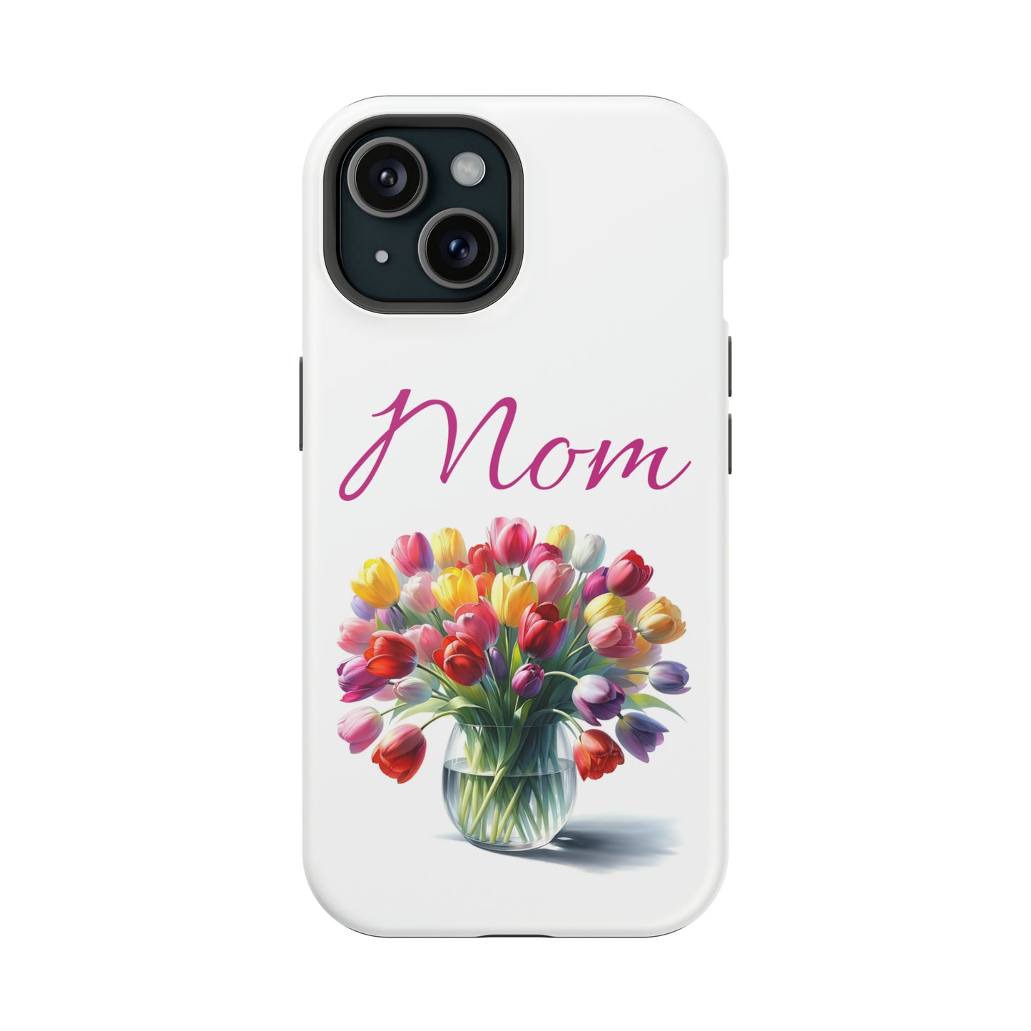 Impact-Resistant Cases- Multi color tulips for Mom