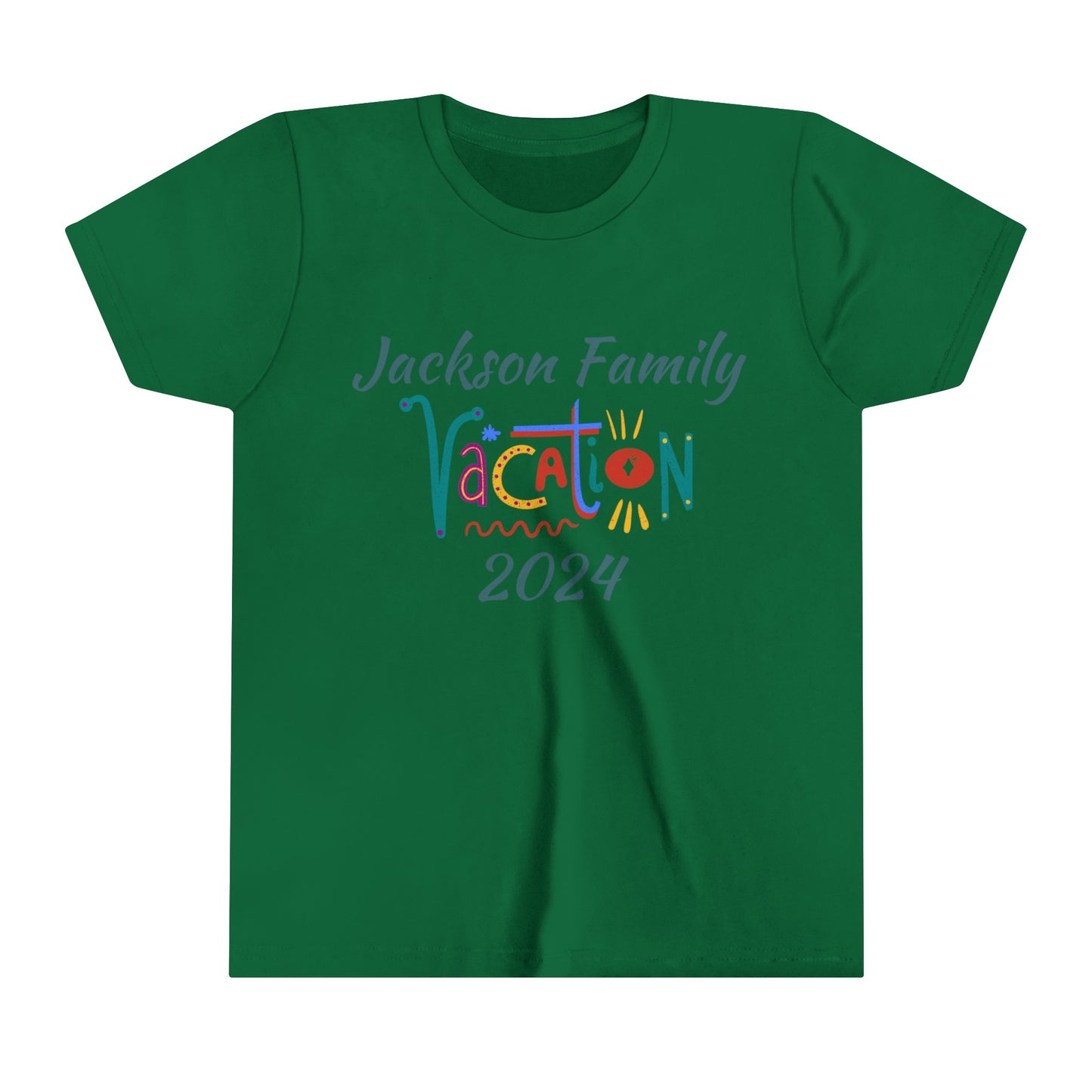 Family Vacation Youth Short Sleeve Tee