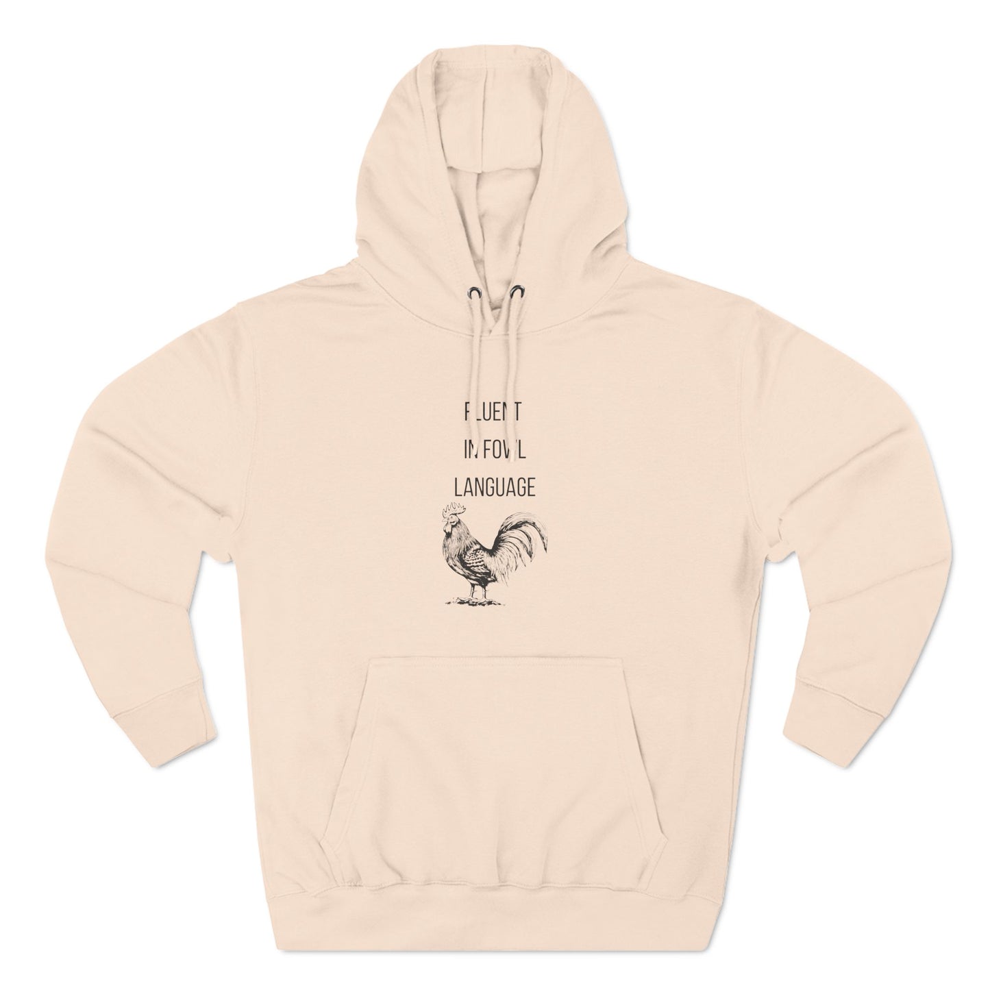 Three-Panel Fleece Hoodie