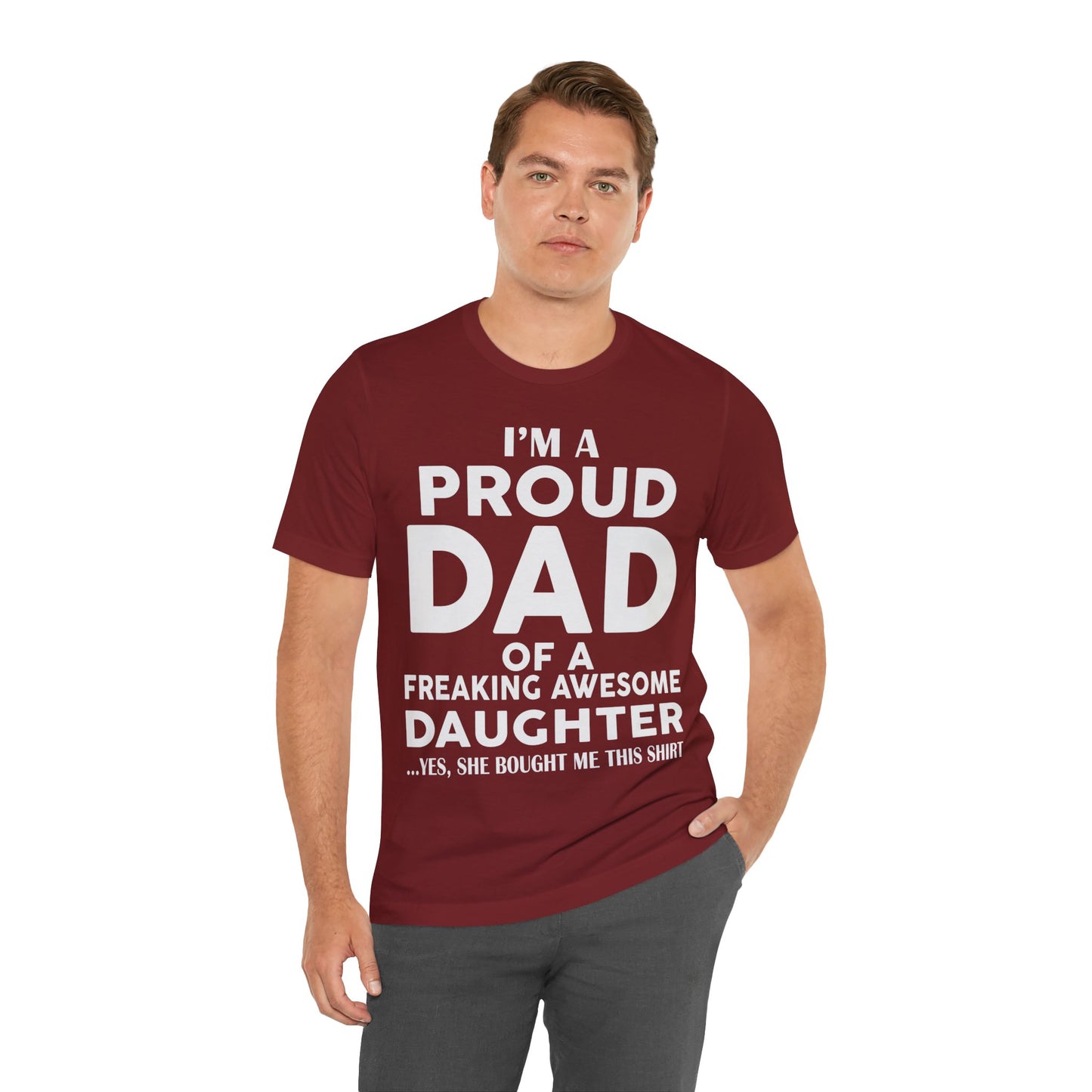 Unisex Jersey Short Sleeve Tee- Proud Dad