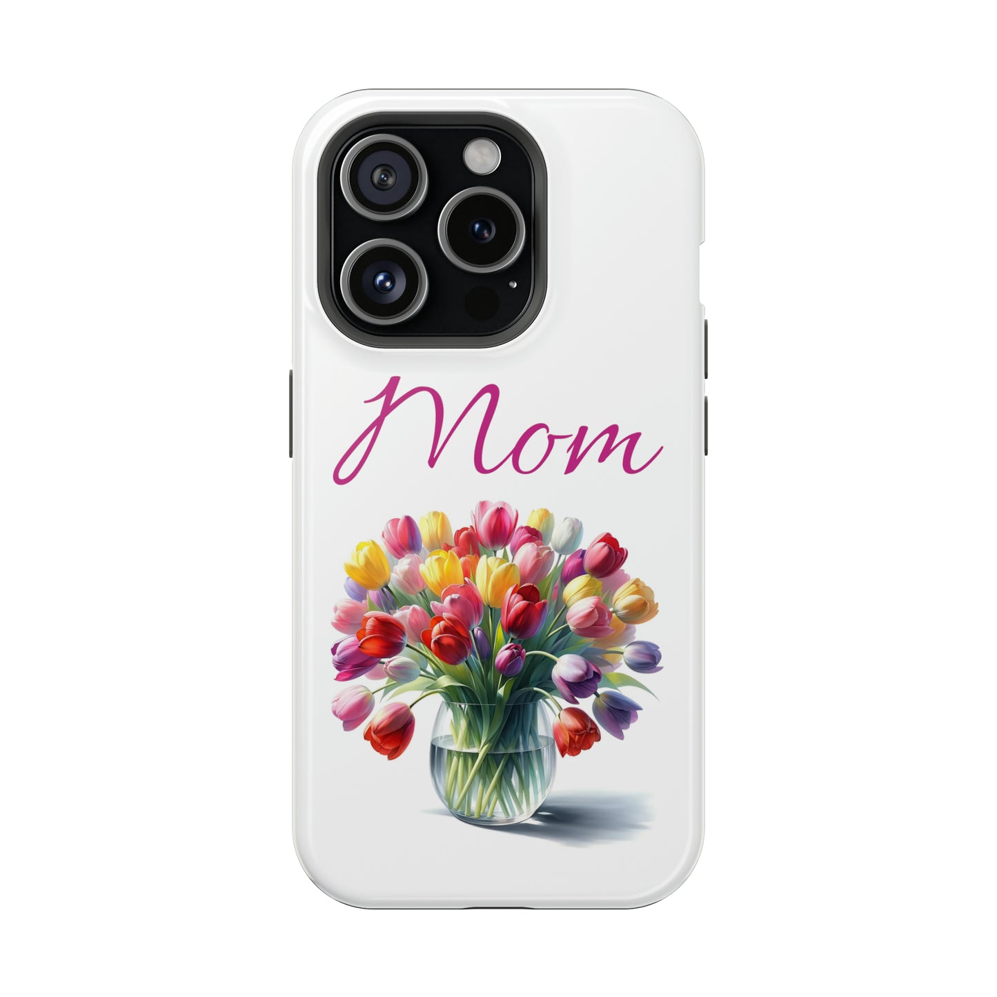 Impact-Resistant Cases- Multi color tulips for Mom