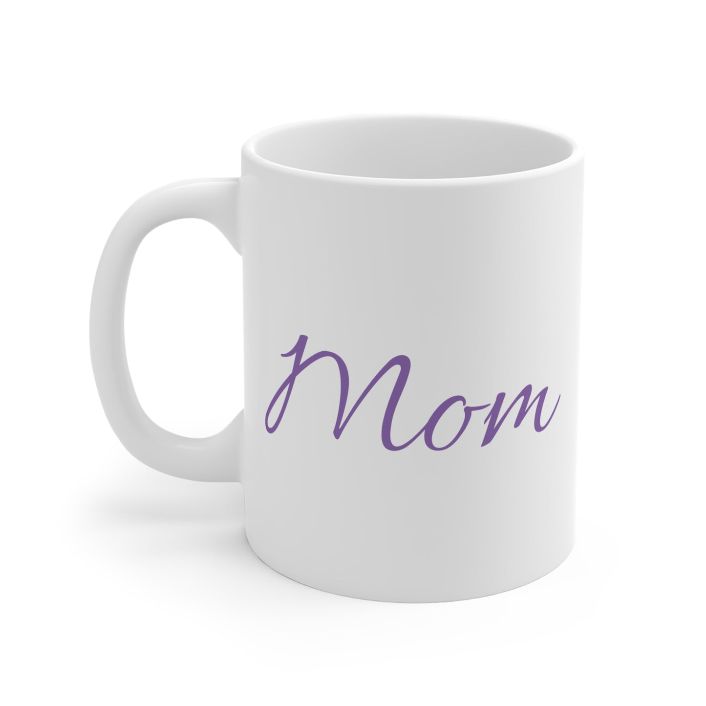 Mug 11oz- Pink and purple flowers for Mom