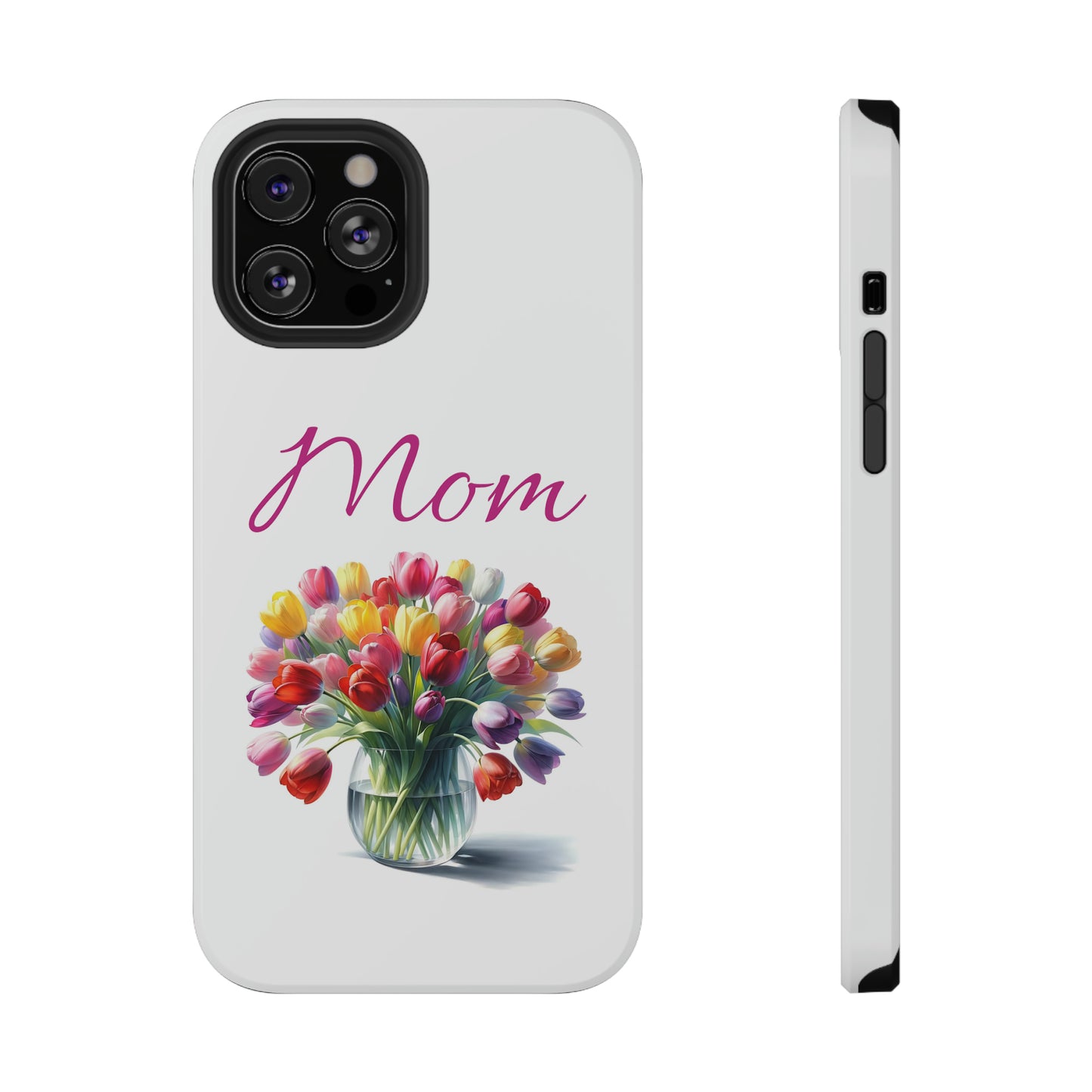 Impact-Resistant Cases- Multi color tulips for Mom