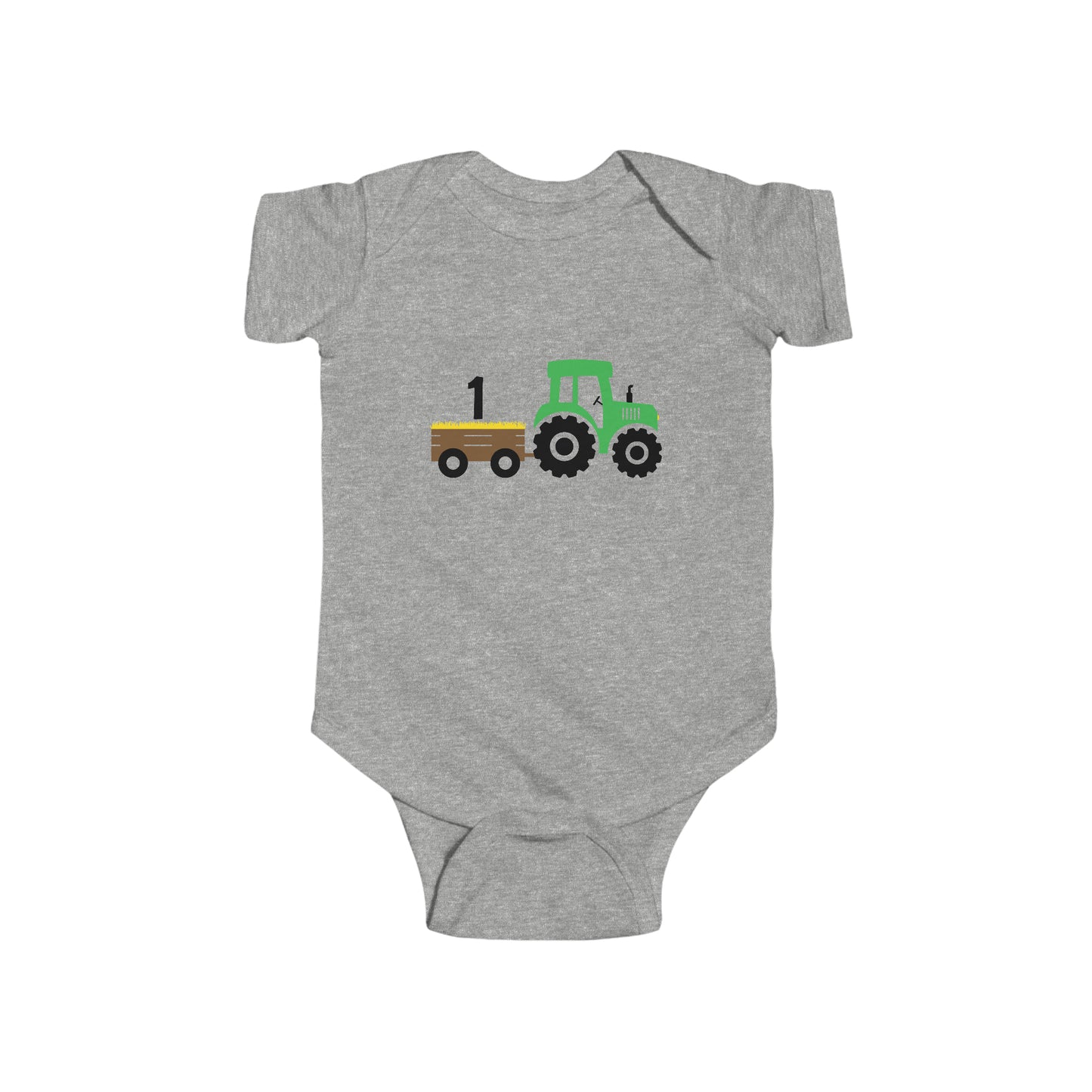 Infant Fine Jersey Bodysuit- Tractor 1st Birthday