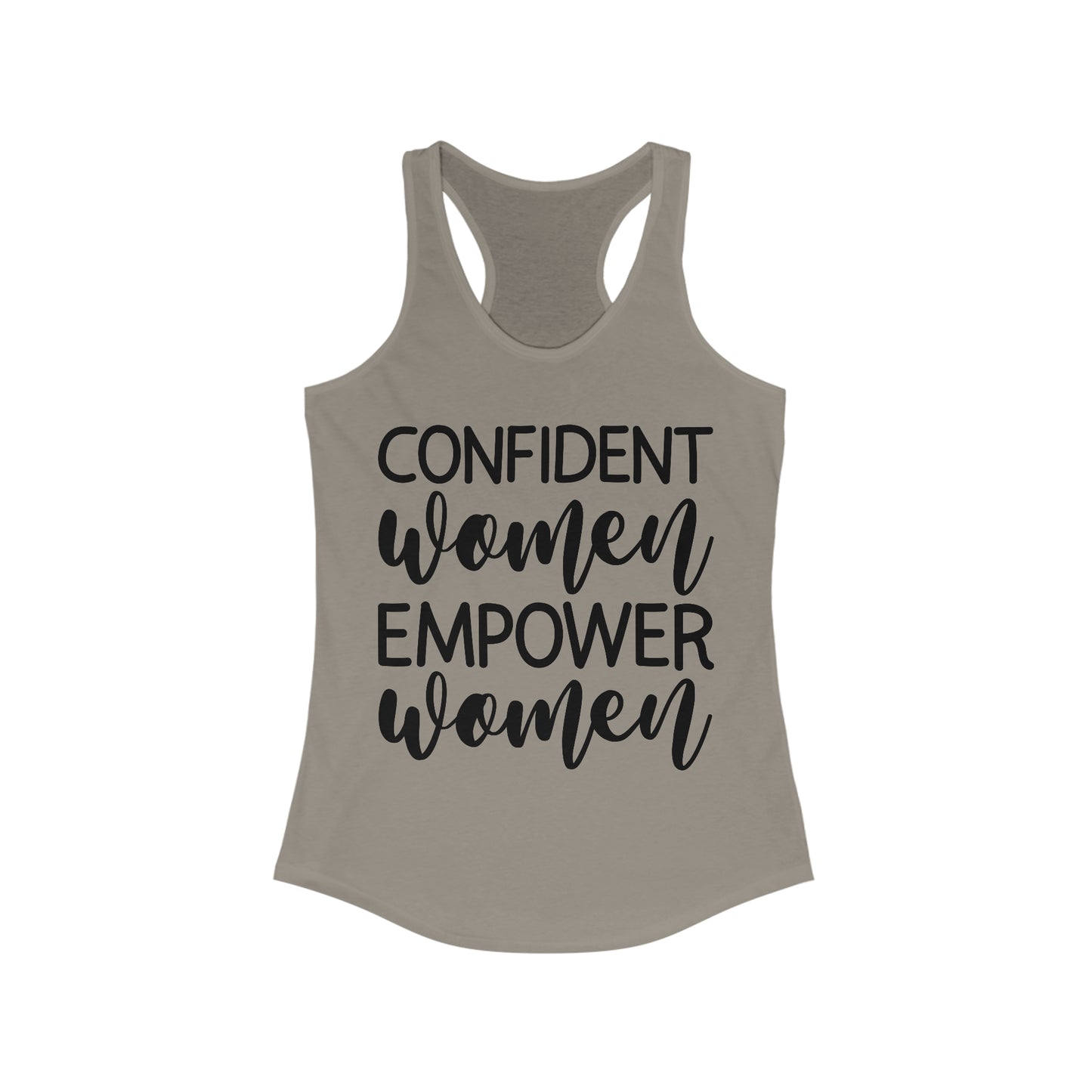 Women's Ideal Racerback Tank- Confident Women