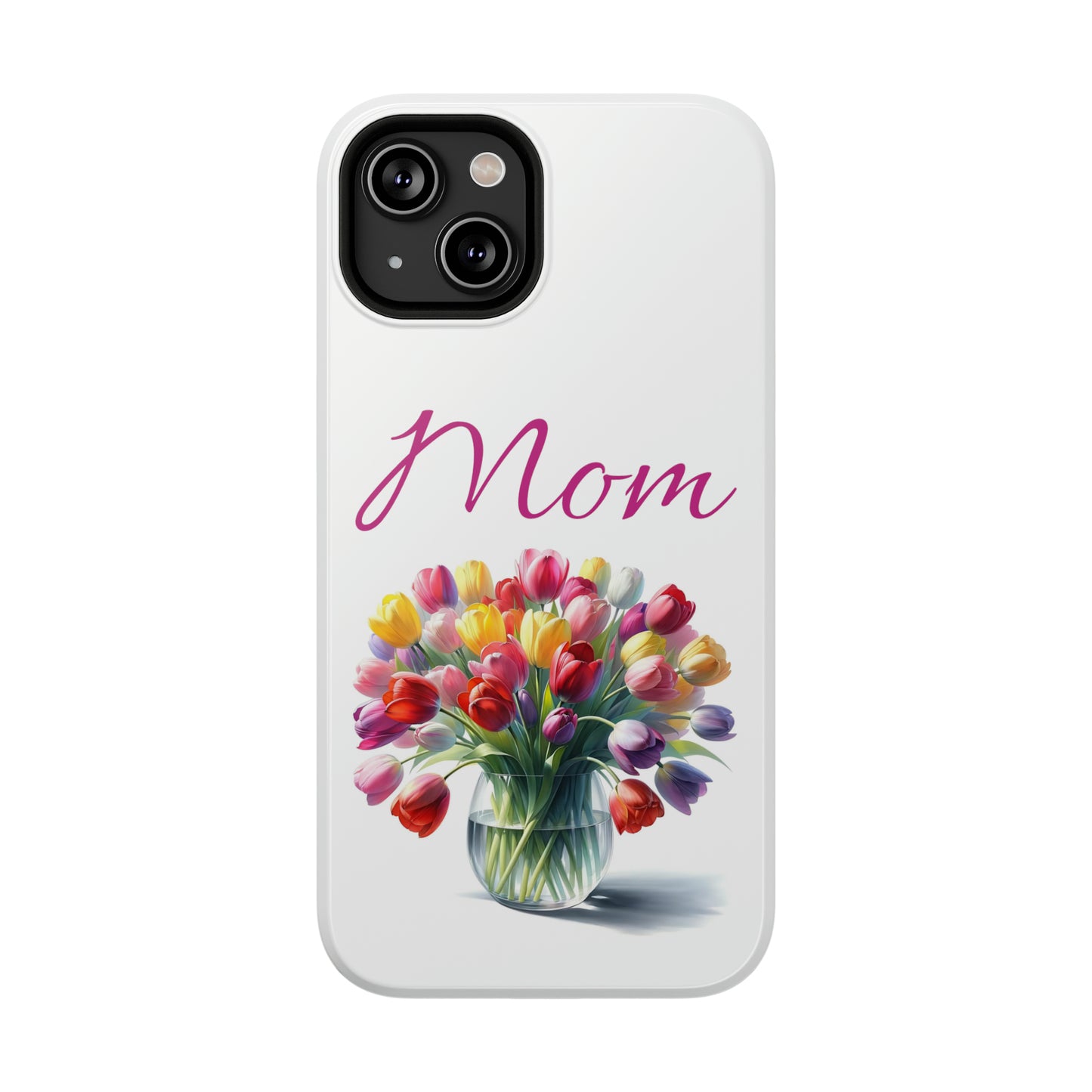 Impact-Resistant Cases- Multi color tulips for Mom