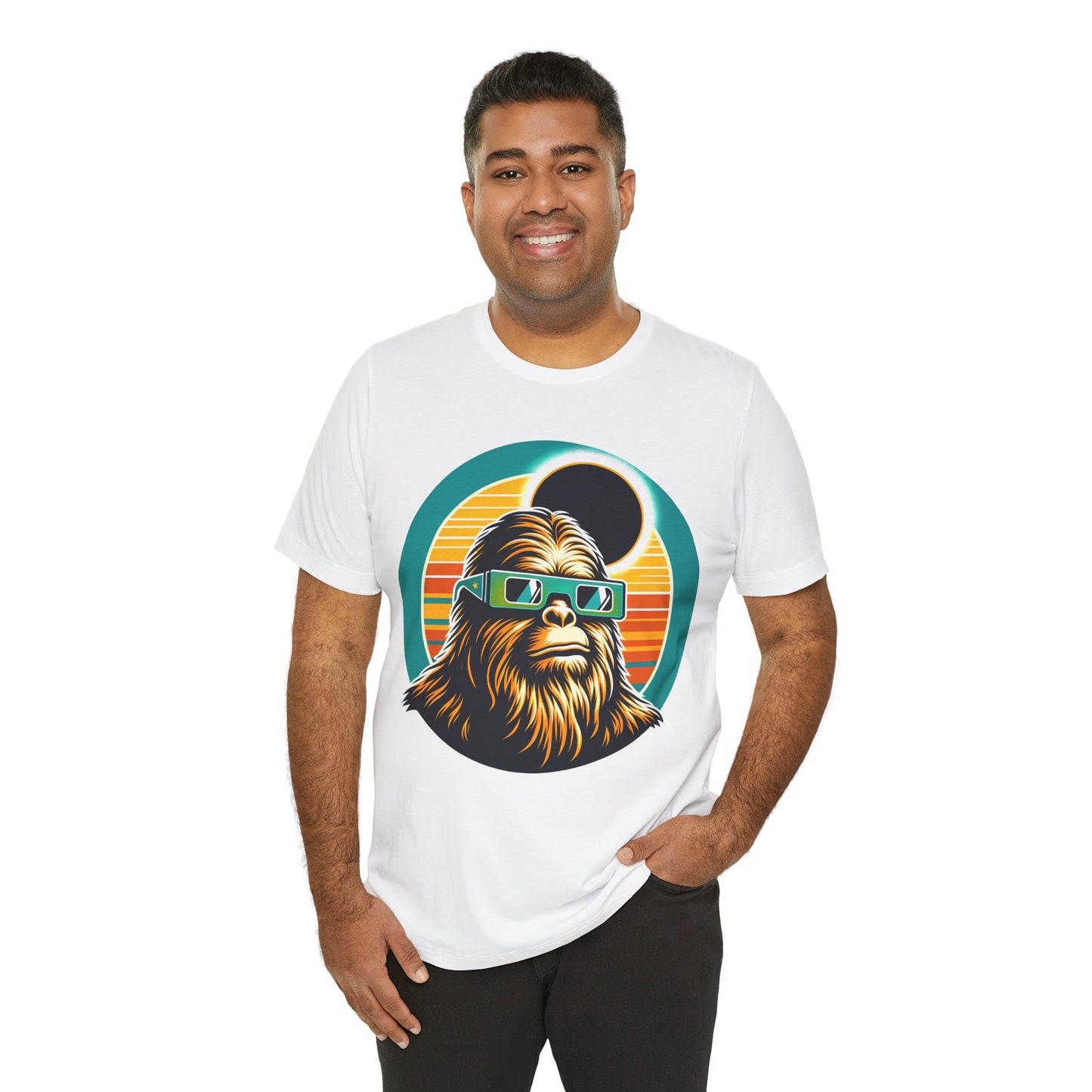 Unisex Jersey Short Sleeve Tee- Retro Bigfoot