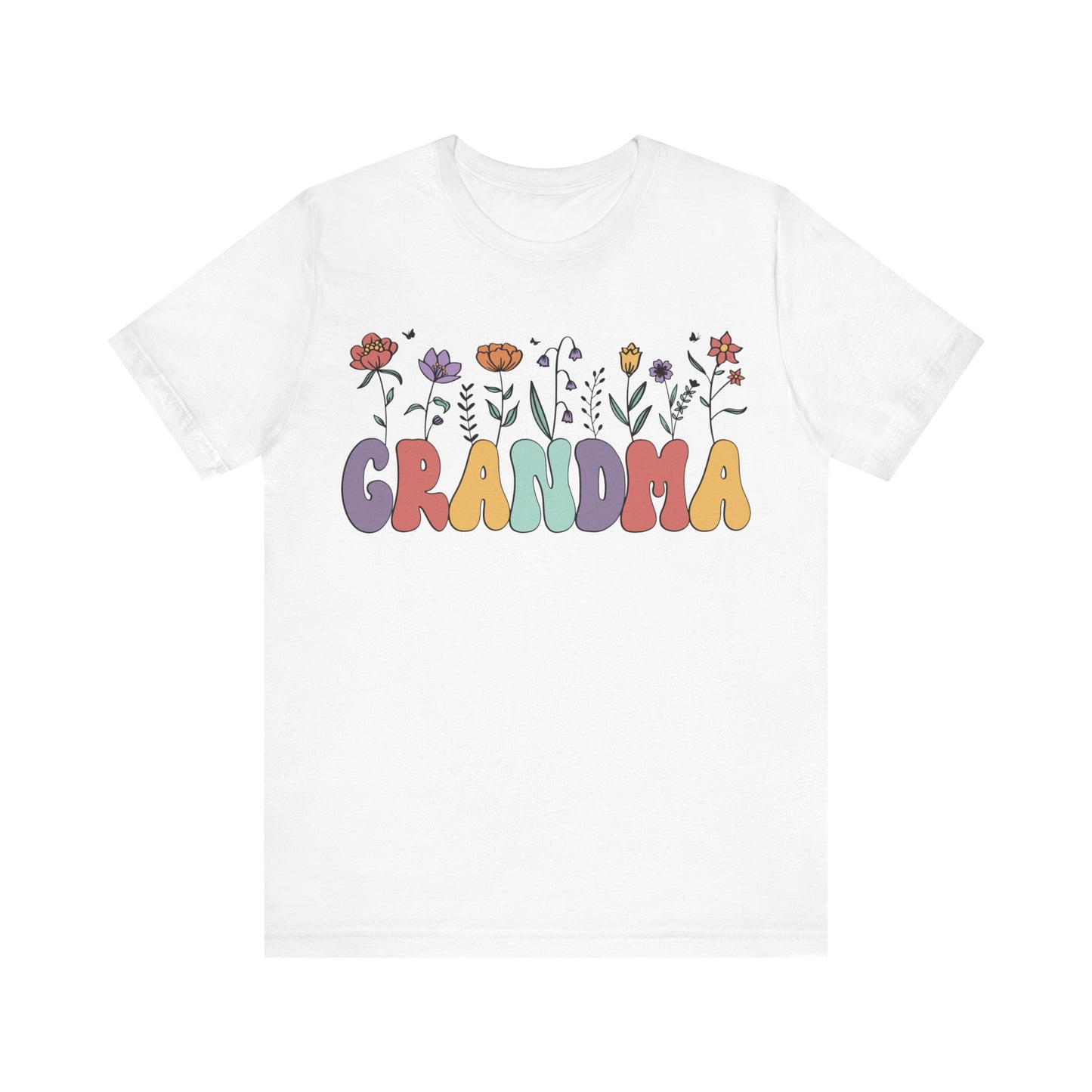 Unisex Jersey Short Sleeve Tee- Grandma Floral