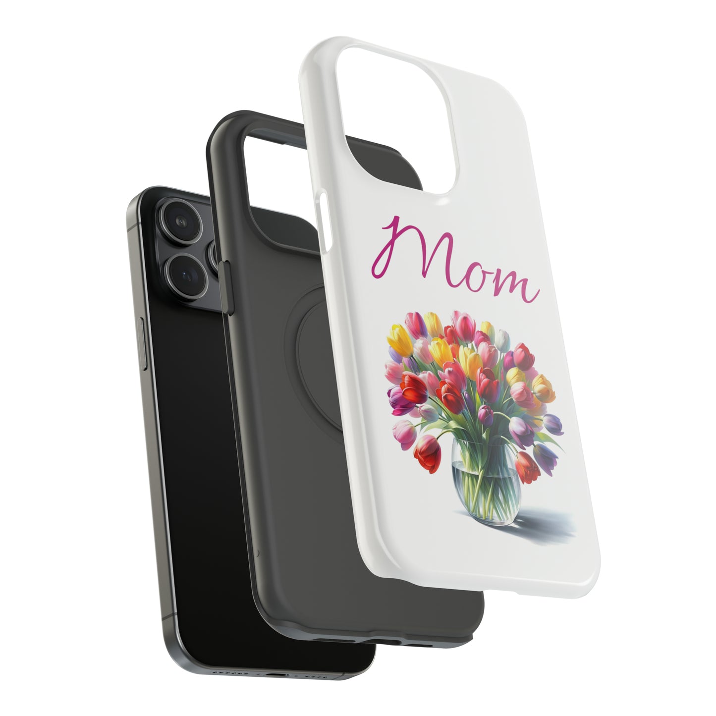 Impact-Resistant Cases- Multi color tulips for Mom