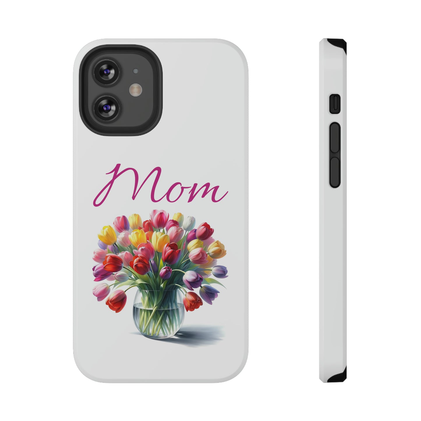 Impact-Resistant Cases- Multi color tulips for Mom