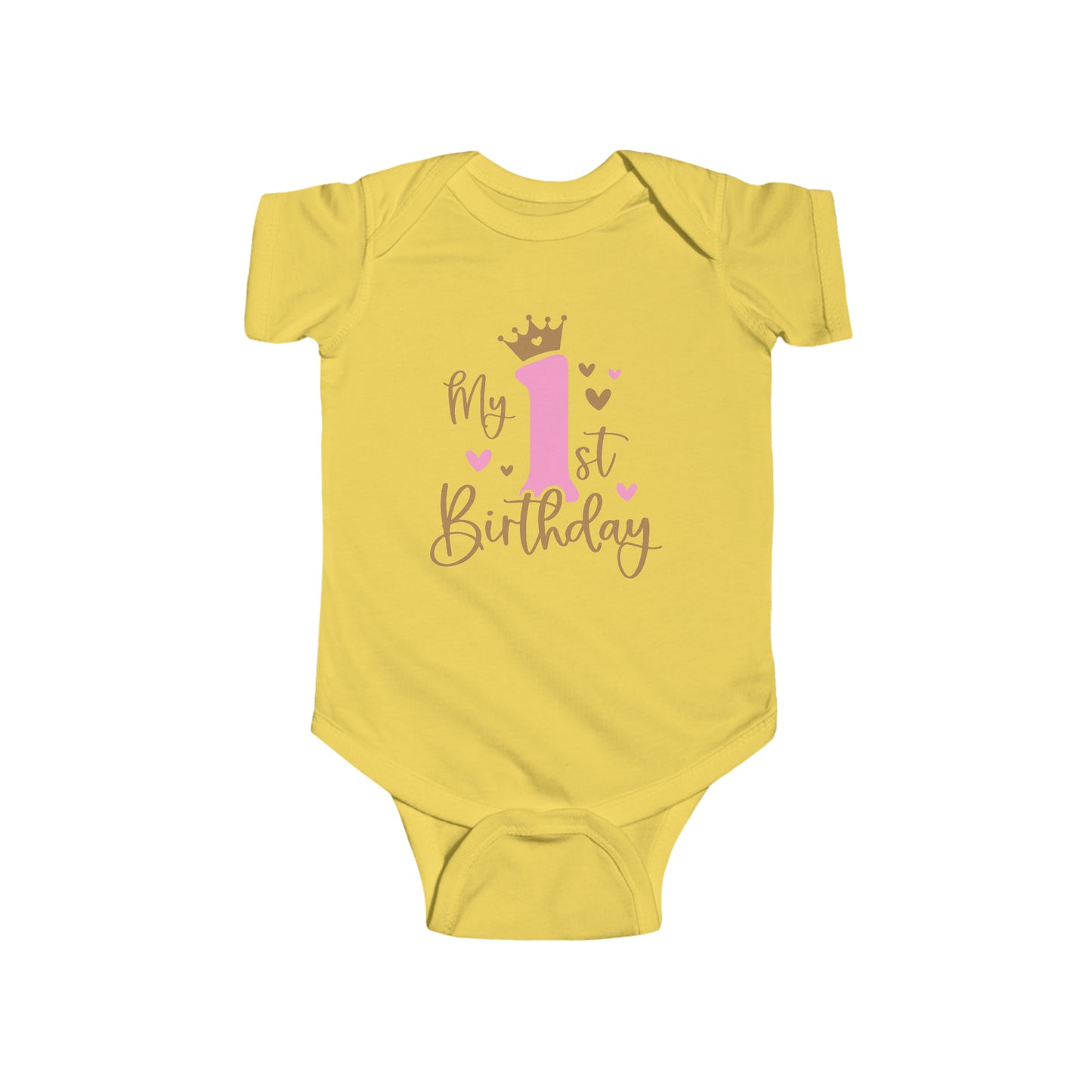 Infant Fine Jersey Bodysuit- 1st Birthday Girl