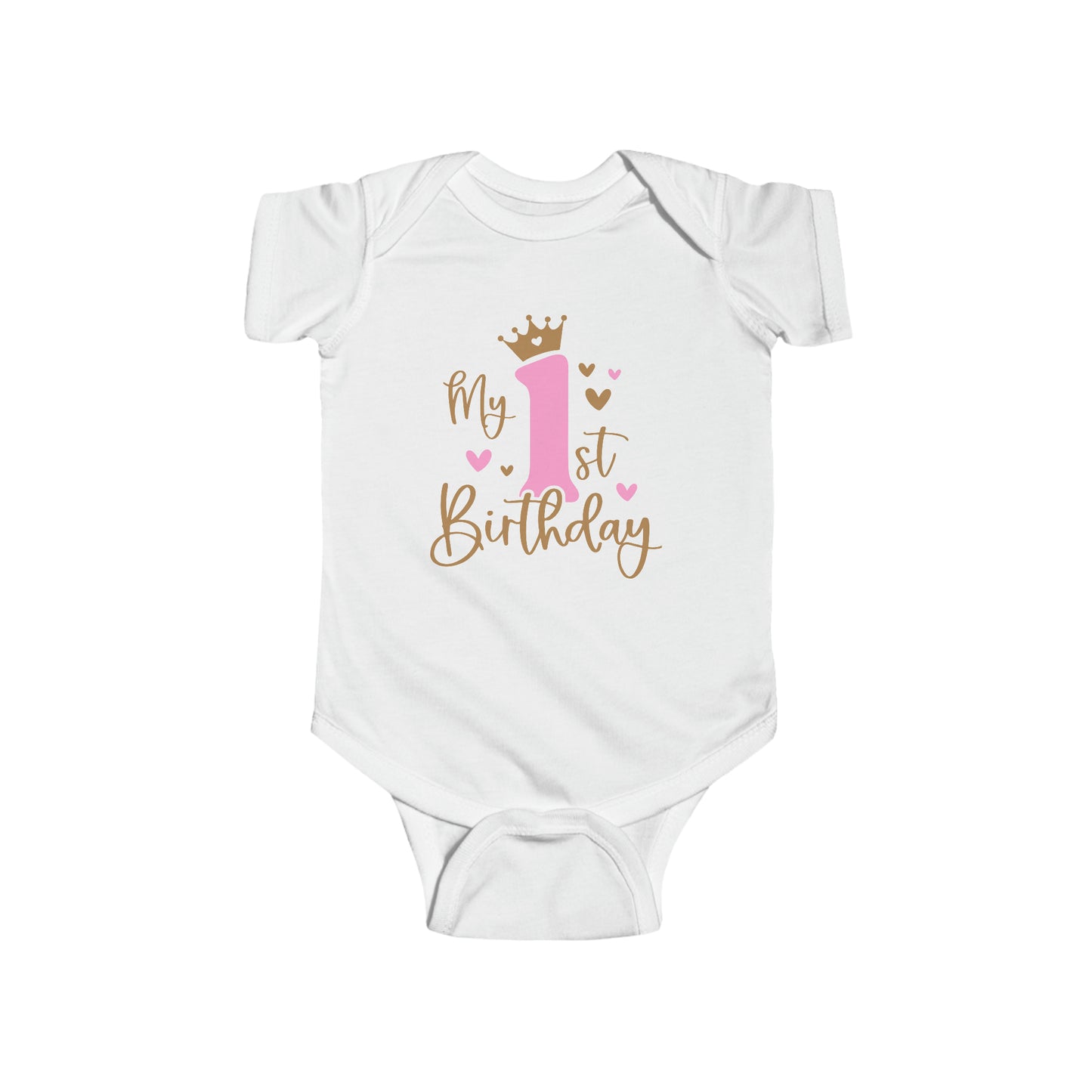 Infant Fine Jersey Bodysuit- 1st Birthday Girl