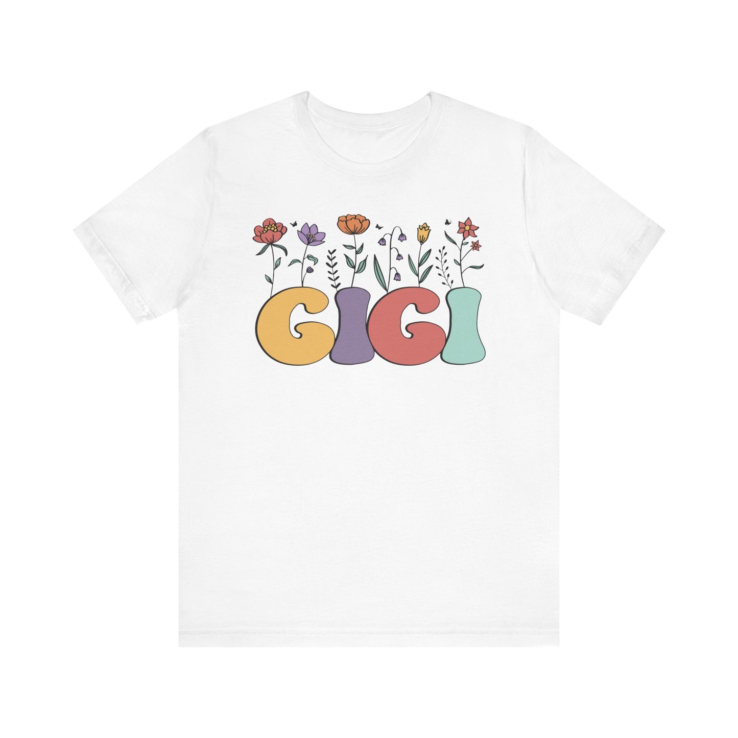 Unisex Jersey Short Sleeve Tee- Floral Gigi