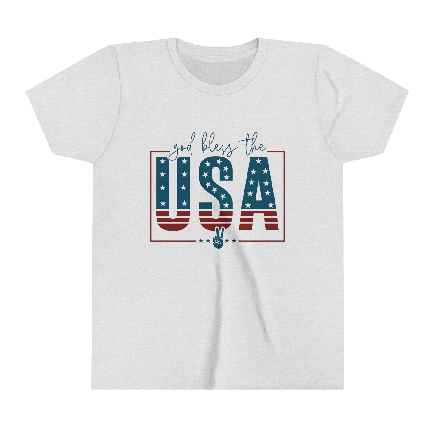 Youth Short Sleeve Tee- God Bless the USA