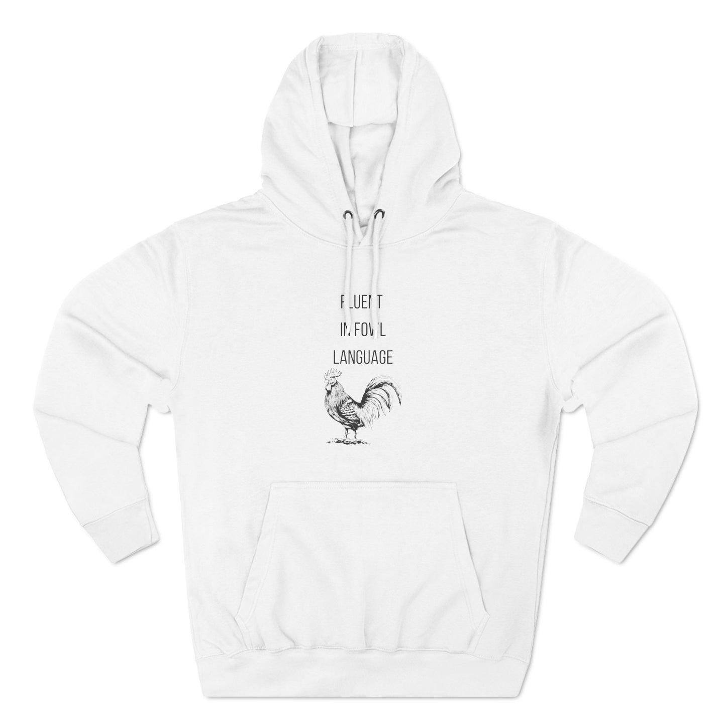 Three-Panel Fleece Hoodie