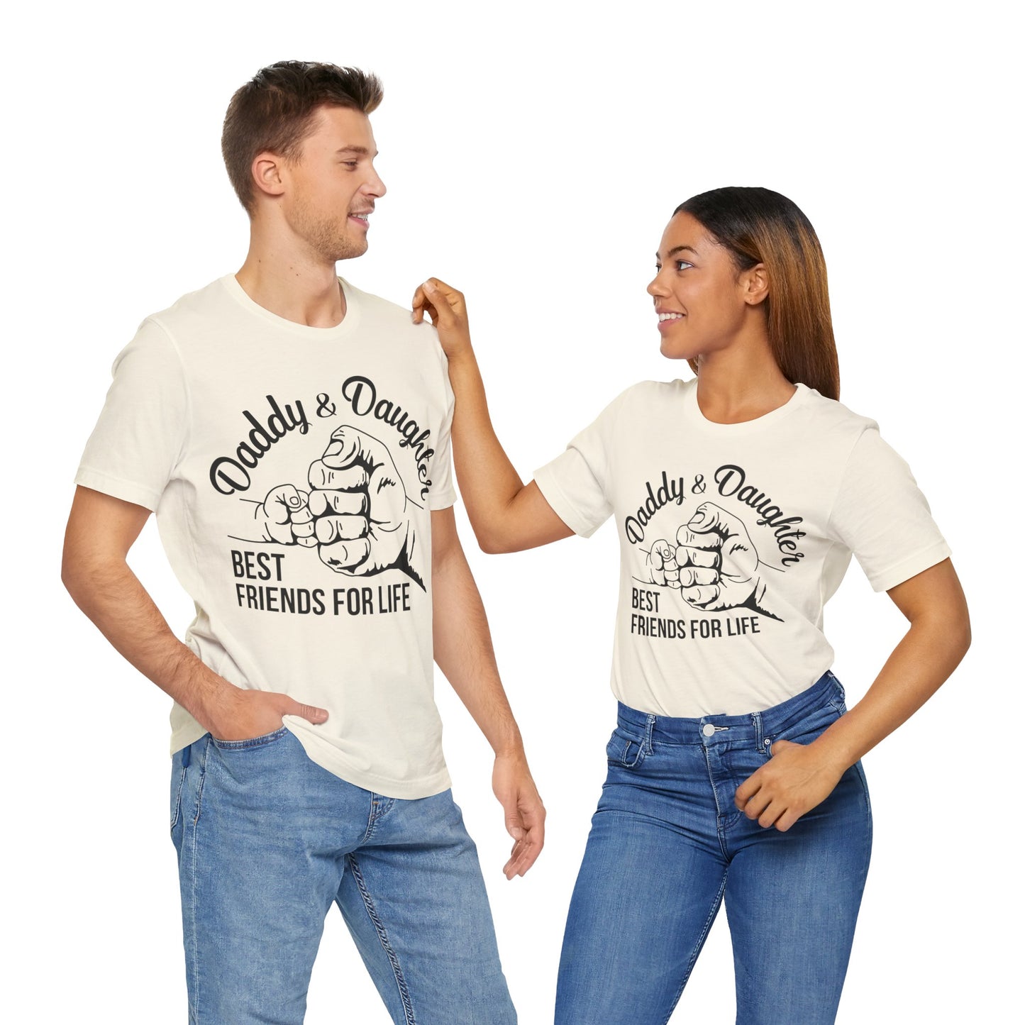 Unisex Jersey Short Sleeve Tee- Daddy and daughter best friends