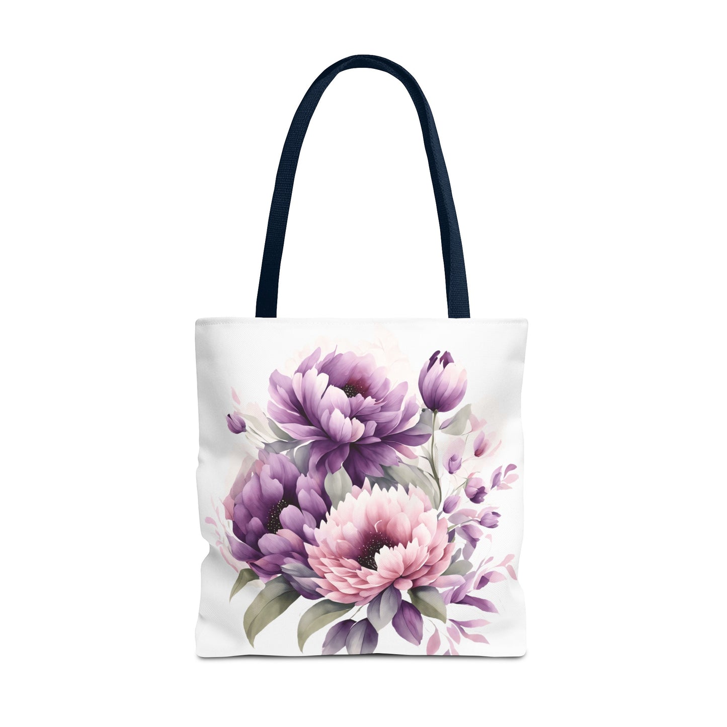 Tote Bag (AOP)- Pink and Purple Flowers