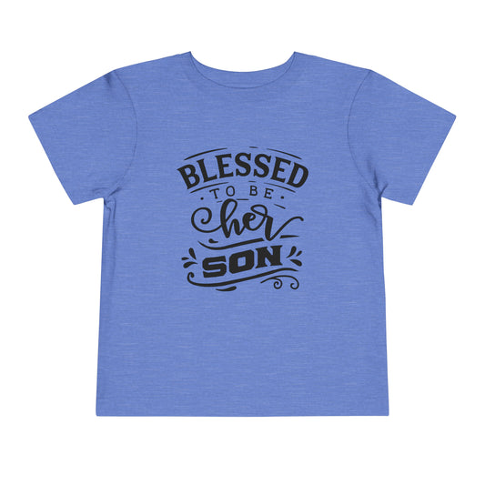 Toddler Short Sleeve Tee-Blessed her son